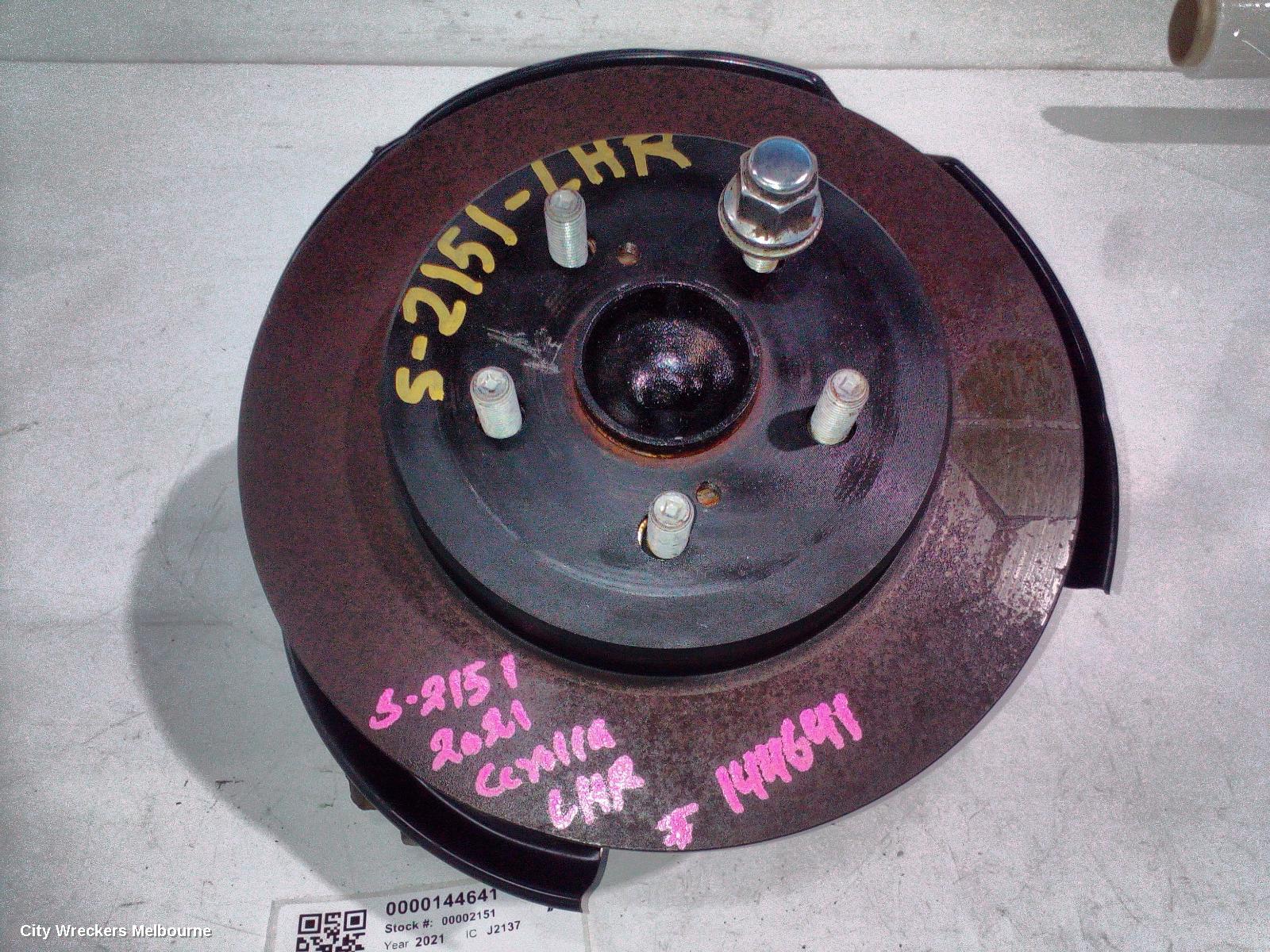 TOYOTA COROLLA LEFT REAR HUB ASSEMBLY, E210, AISIN BRAND, 07/2018 ONWARDS - Image 3