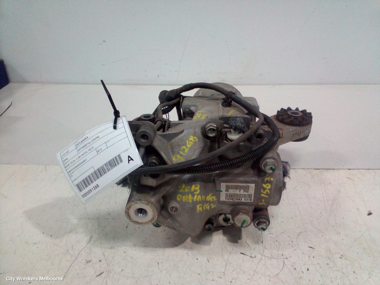 MITSUBISHI OUTLANDER DIFFERENTIAL CENTRE, REAR, ZJ-ZL, 2.352 RATIO, 10/2012 ONWARDS - Image 1
