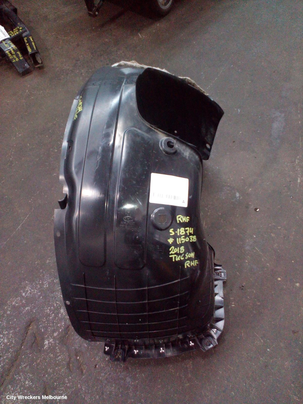 HYUNDAI TUCSON RIGHT GUARD LINER, FRONT, TL, KOREAN BUILT (VIN KMHJ), 07/2015 - 06/2018 - Image 3