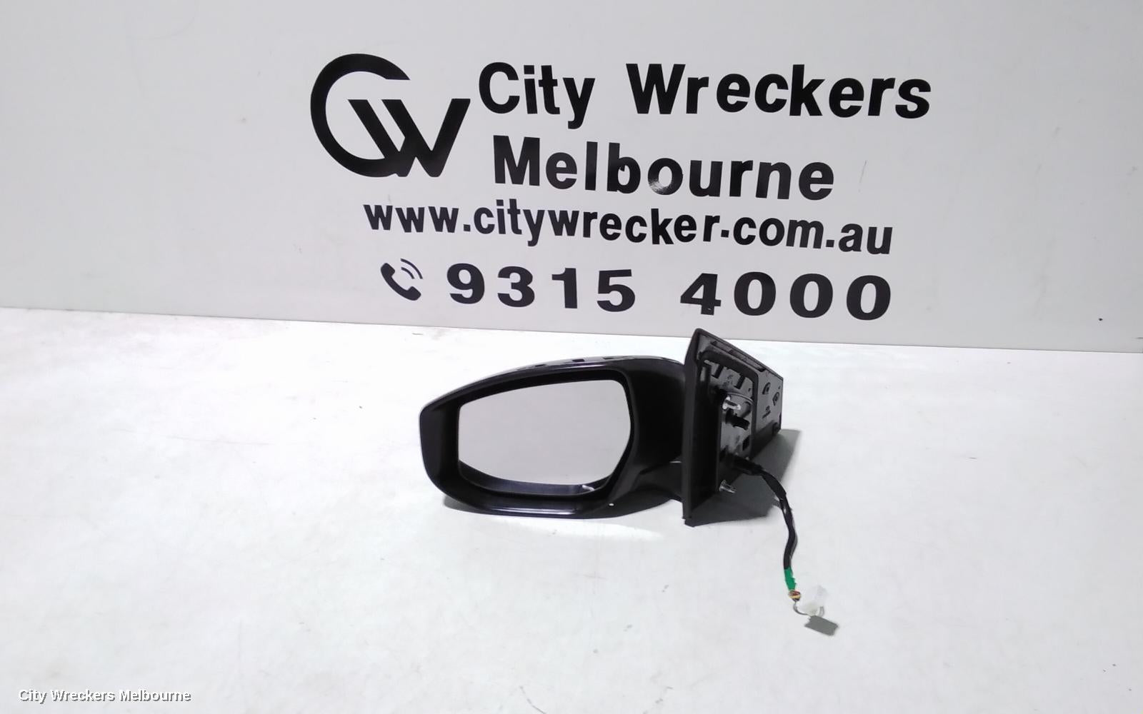 NISSAN PULSAR LEFT DOOR MIRROR, B17, SEDAN, MANUAL FOLD TYPE, 12/2012 - 12/2017 - Image 1