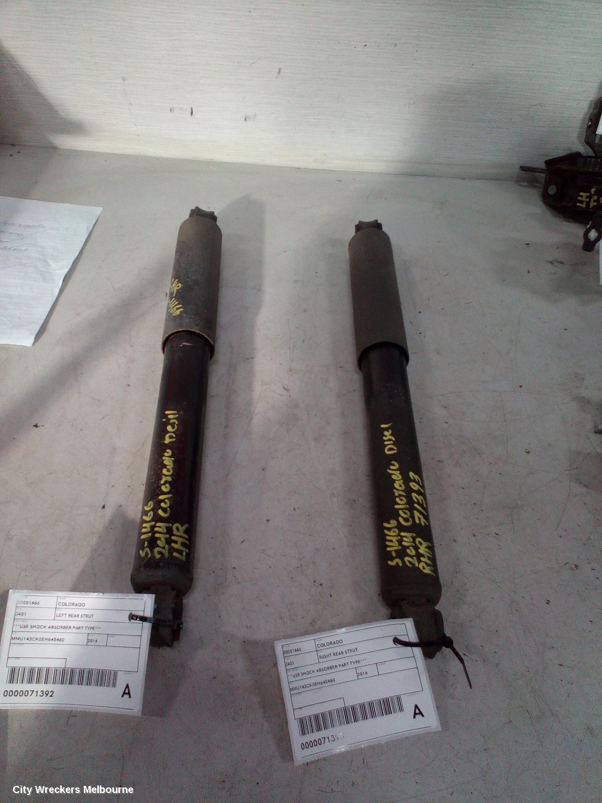 HOLDEN COLORADO RIGHT REAR STRUT, ***USE SHOCK ABSORBER PART TYPE*** - Image 2