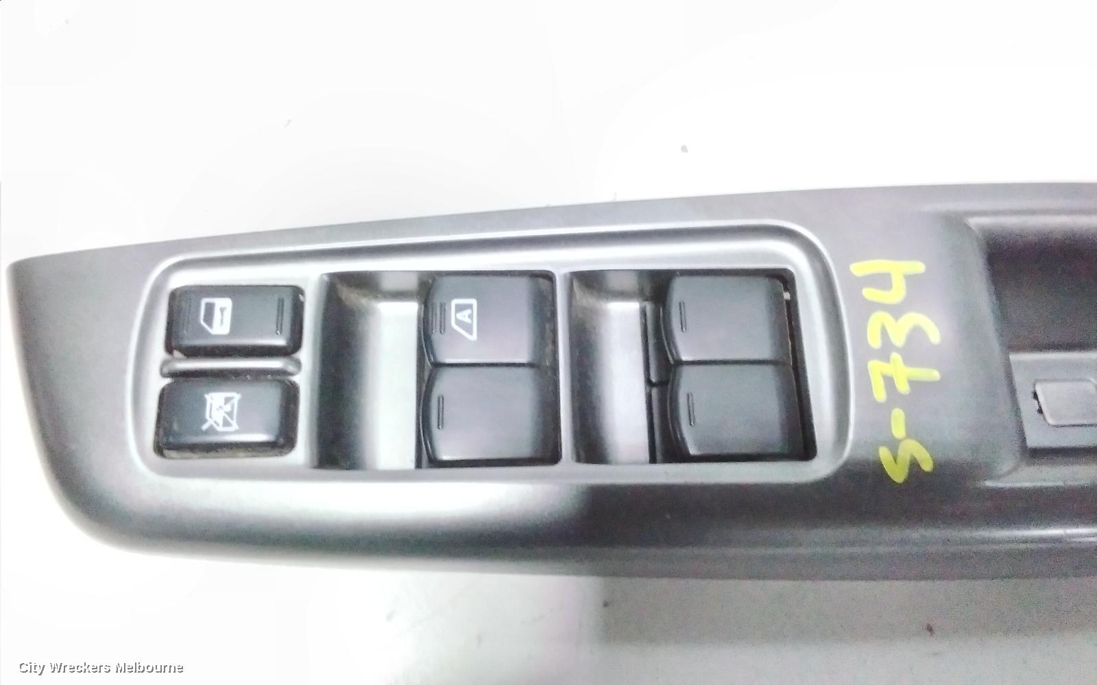 SUBARU IMPREZA PWR DR WIND SWITCH, RH FRONT (MASTER SWITCH), F02, G3, 04/2007 - 11/2011 - Image 3
