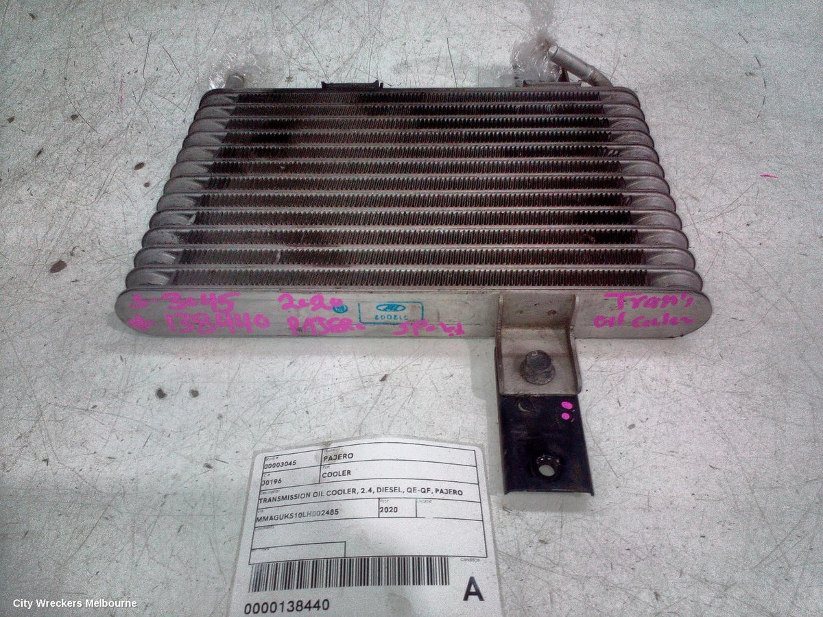 MITSUBISHI PAJERO COOLER, TRANSMISSION OIL COOLER, 2.4, DIESEL, QE-QF, PAJERO SPORT, 10/2015 ONWARDS - Image 2