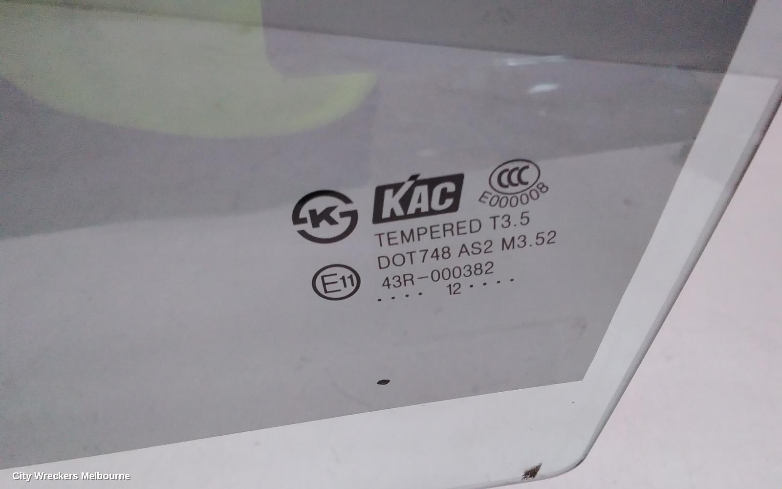 HOLDEN CAPTIVA LEFT FRONT DOOR WINDOW, LEFT FRONT DOOR WINDOW, NON PRIVACY, CG, 01/2011 - 06/2018 - Image 3