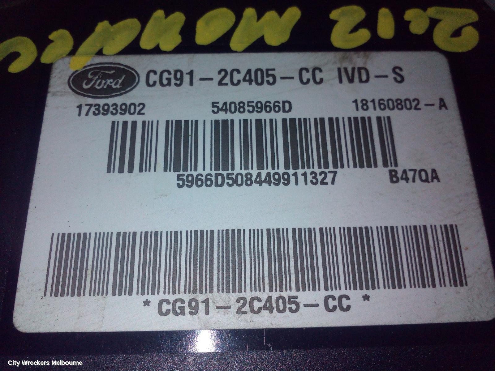 FORD MONDEO ABS PUMP/MODULATOR, MA-MC, 10/2007 - 12/2014 - Image 1