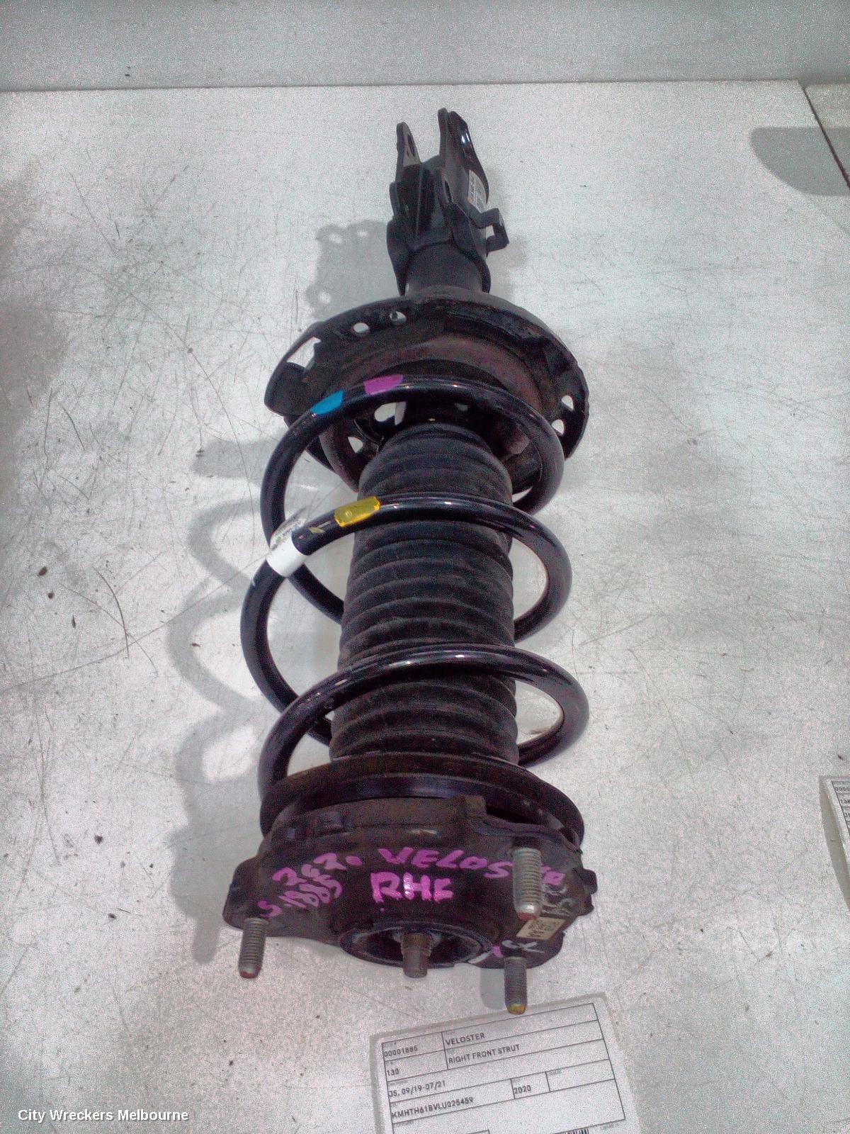 HYUNDAI VELOSTER RIGHT FRONT STRUT, JS, 09/2019 - 07/2021 - Image 3