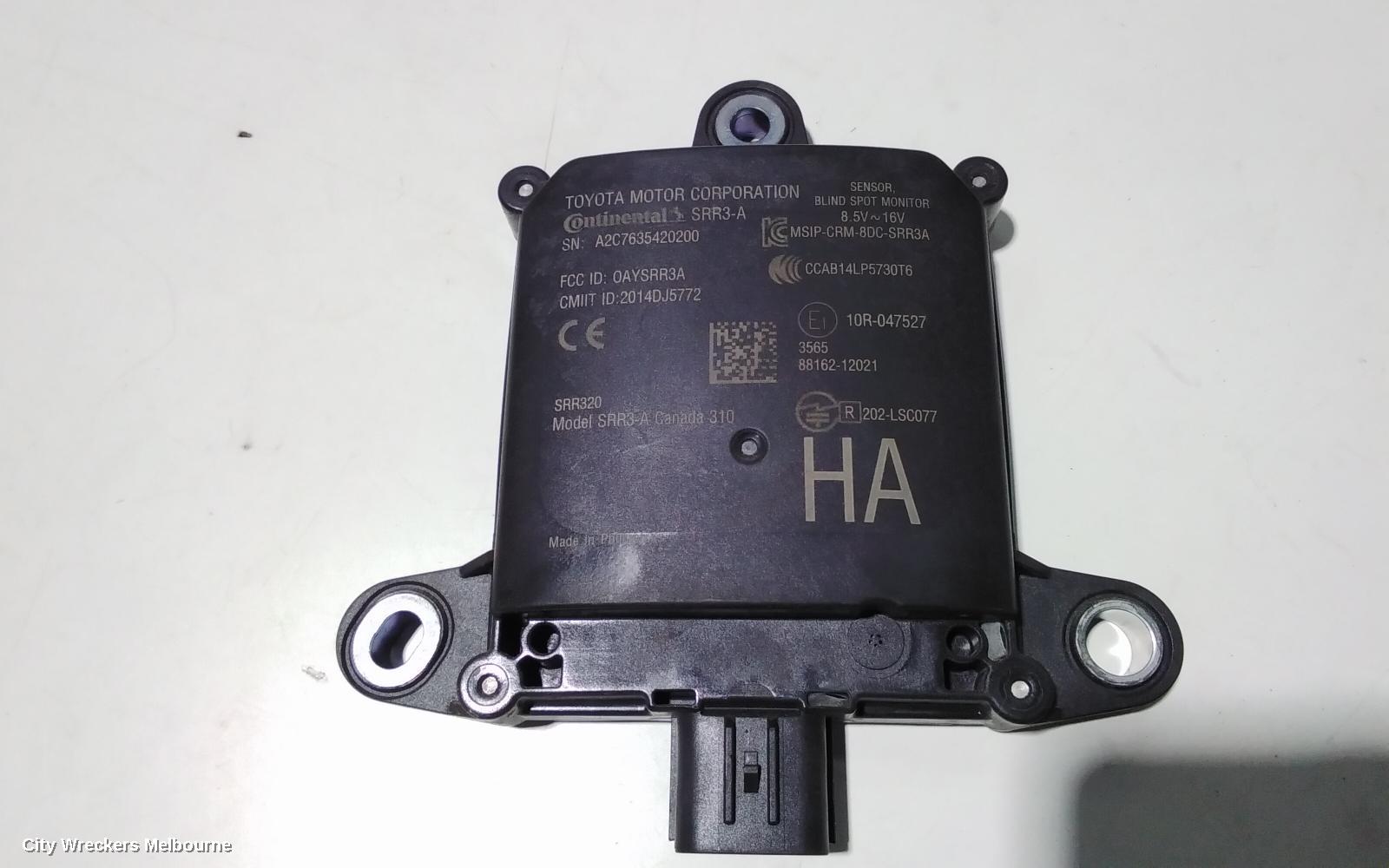 TOYOTA COROLLA, E210, 07/2018 ONWARDS, RHR BLIND SPOT MONITOR SENSOR MODULE 88162-12021: 88552 - Image 2