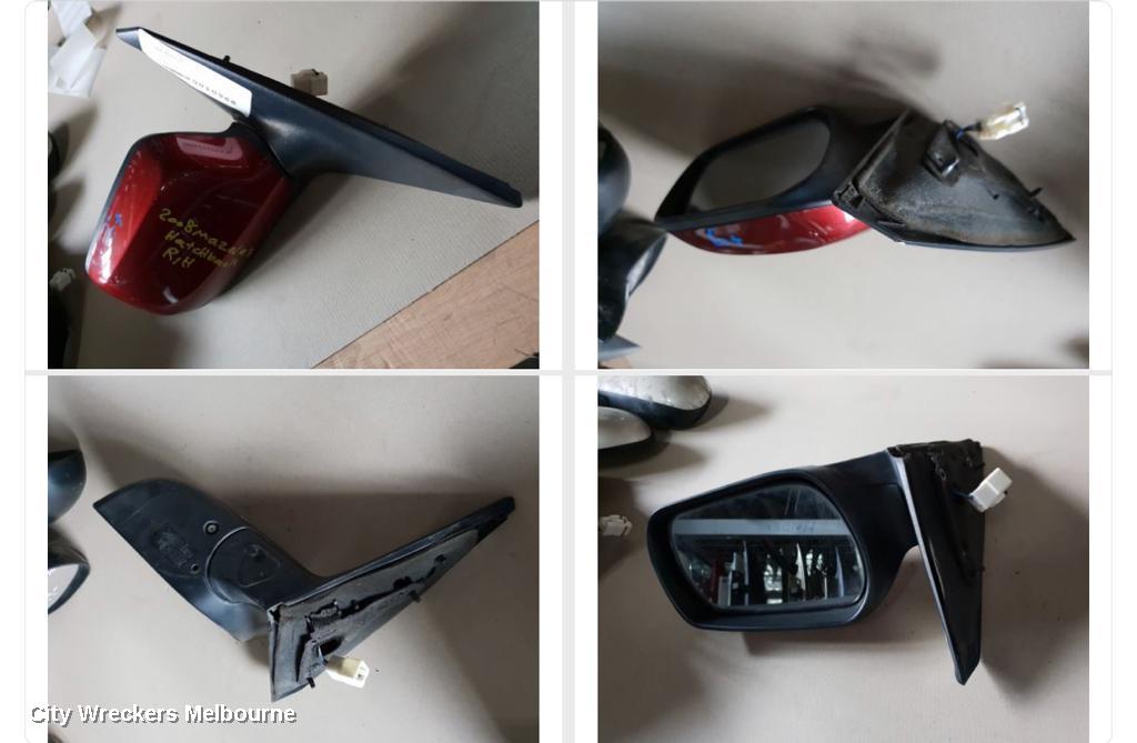 MAZDA 3 RIGHT DOOR MIRROR, BK, POWER, SEDAN/HATCH, NON MPS, 3 WIRE TYPE, 10/2003 - 04/2009 - Image 1