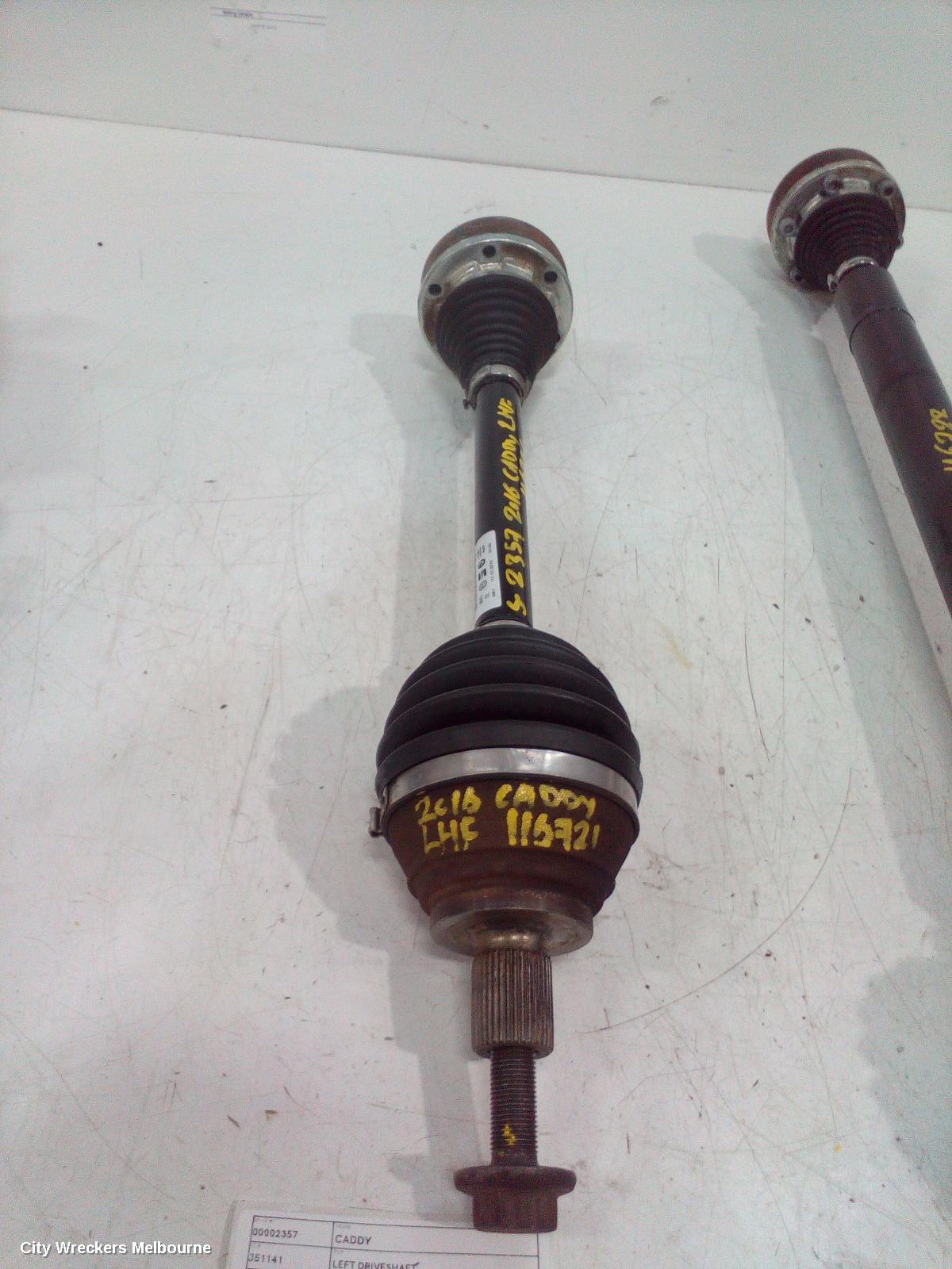 VOLKSWAGEN CADDY LEFT DRIVESHAFT, MANUAL T/M, PETROL, 1.2, 2KN, 07/2015 - 02/2021 - Image 2