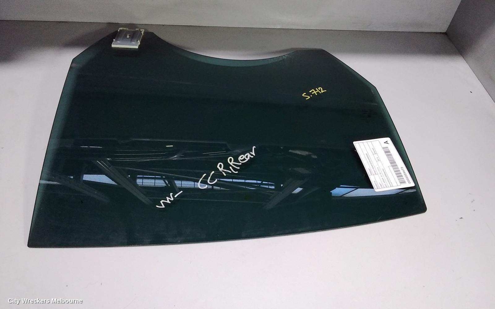 VOLKSWAGEN PASSAT RIGHT REAR DOOR WINDOW, 3CC, SEDAN, 08/2008 - 12/2016 - Image 1