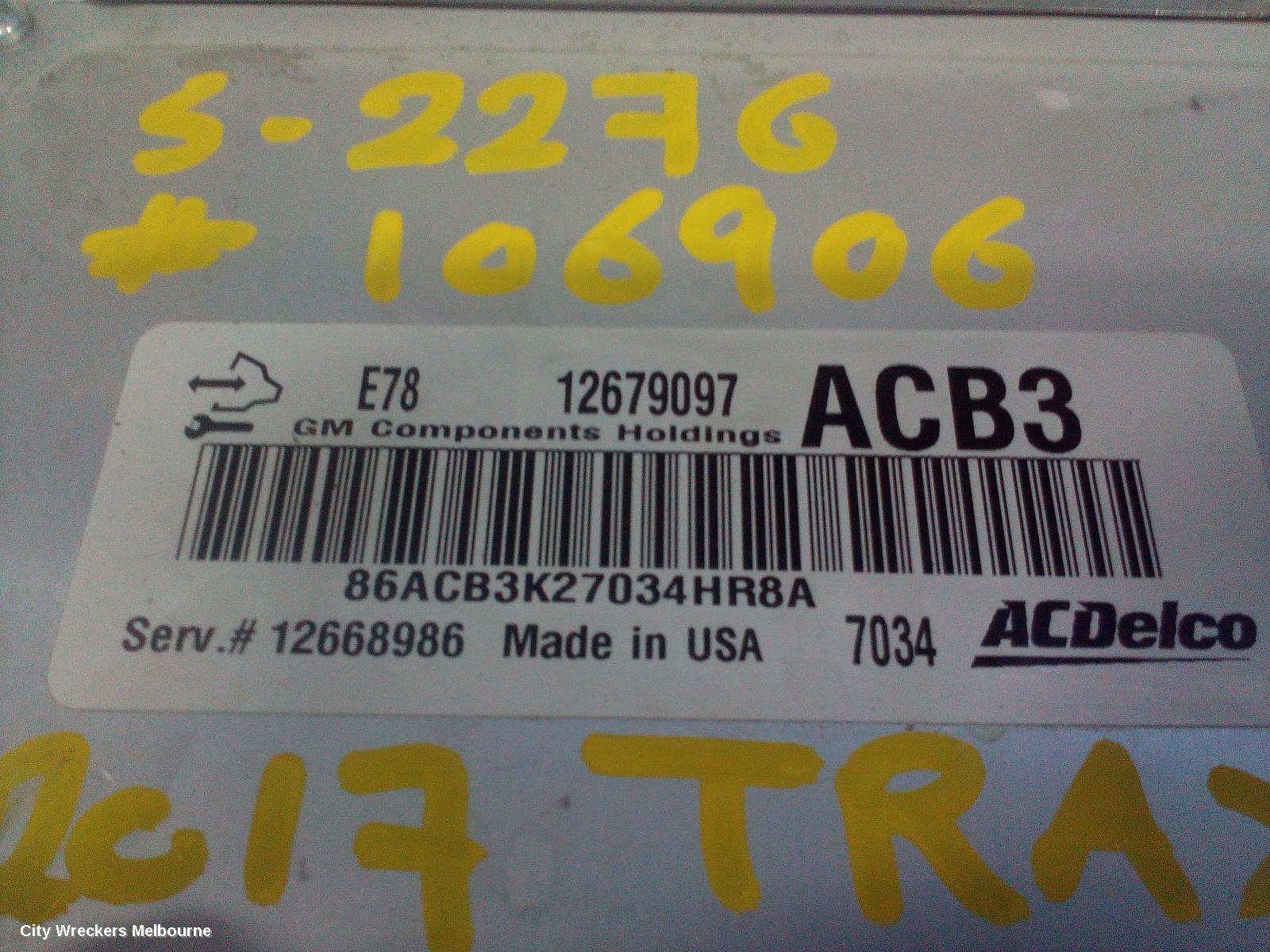 HOLDEN TRAX ECU, ENGINE ECU, 1.4, PETROL, TURBO, ECU ONLY, TJ SERIES, 08/2014 - 12/2020 - Image 3