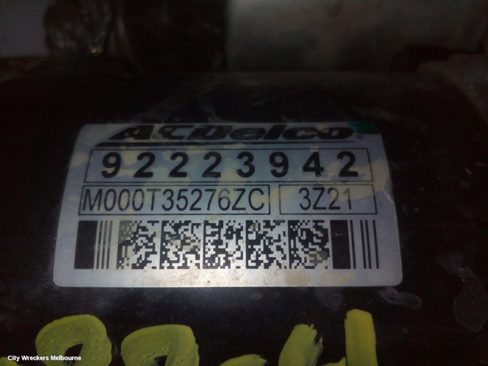 HOLDEN COMMODORE STARTER, 3.0, LFW, VF, 05/2013 - 12/2017 - Image 3