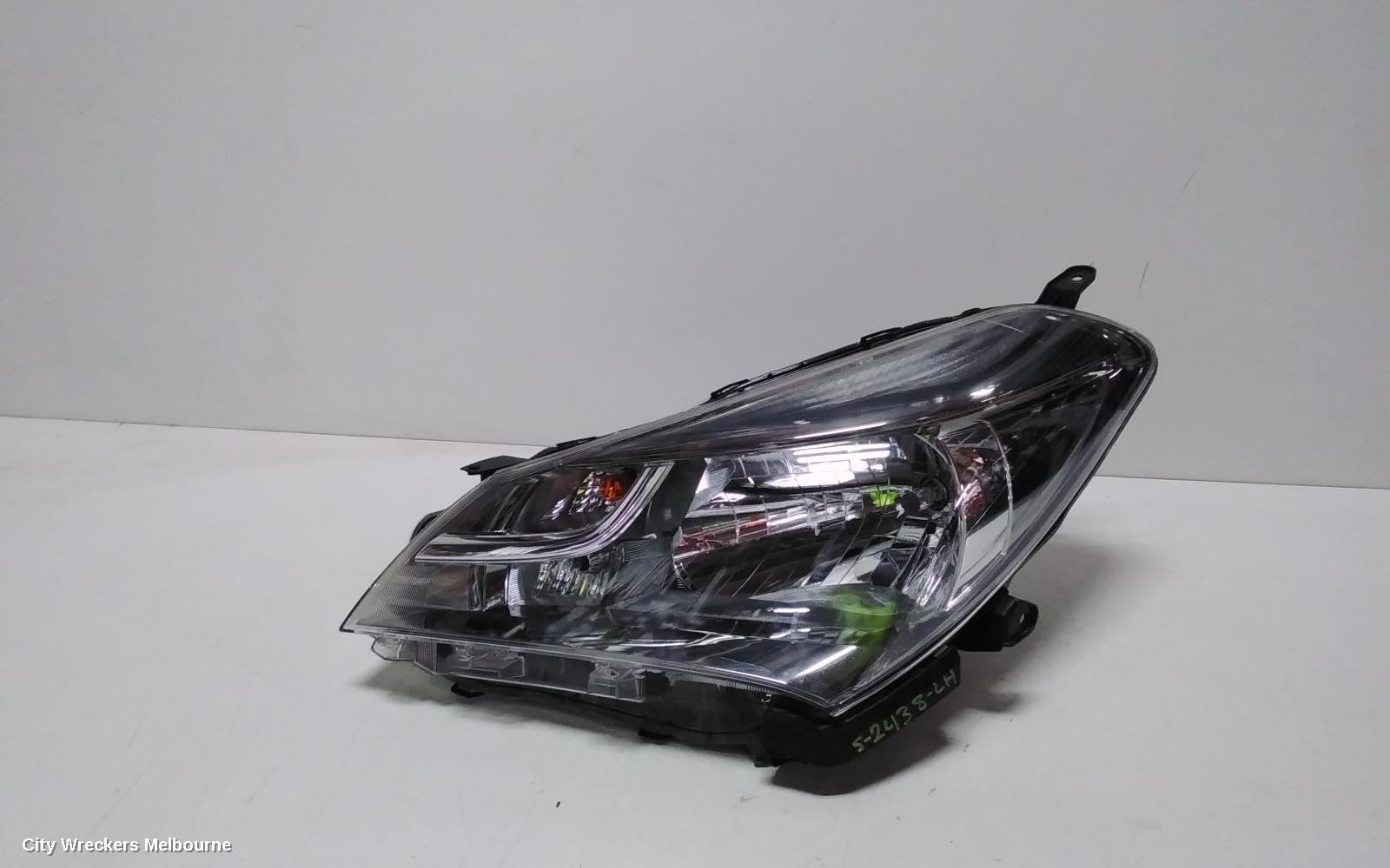 TOYOTA YARIS LEFT HEADLAMP, NCP13#, HATCH, ASCENT/SX, HALOGEN TYPE, 07/2014 - 12/2016 - Image 1