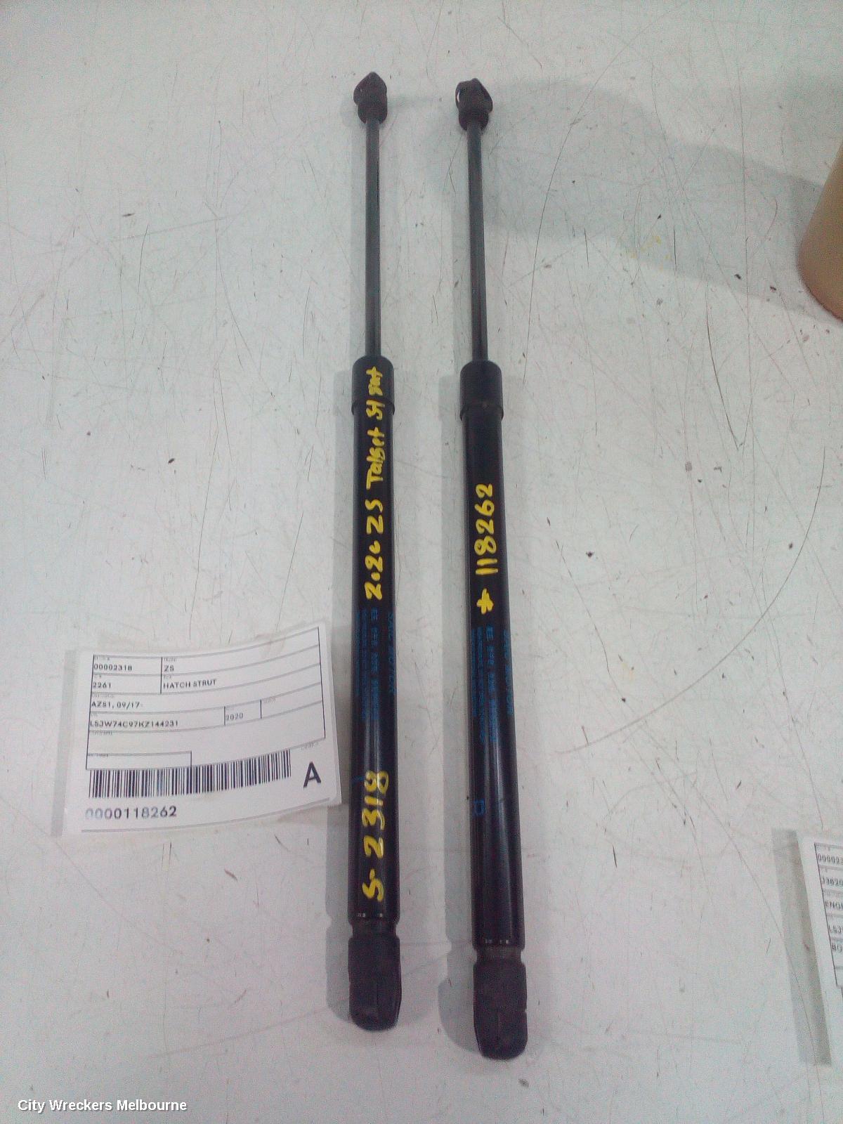 MG ZS HATCH STRUT, AZS1, TAILGATE STRUTS (PAIR), 09/2017 ONWARDS - Image 1