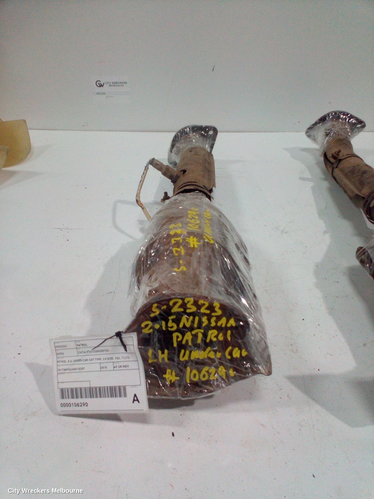 NISSAN PATROL CATALYTIC CONVERTER, PETROL, 5.6, UNDER CAR-CAT TYPE, LH SIDE, Y62, 11/2012 - 01/2016 - Image 3