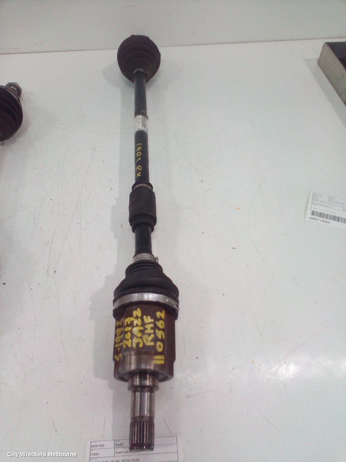 HONDA JAZZ RIGHT DRIVESHAFT, MANUAL T/M, GF/GK, 07/2014 - 12/2020 - Image 1