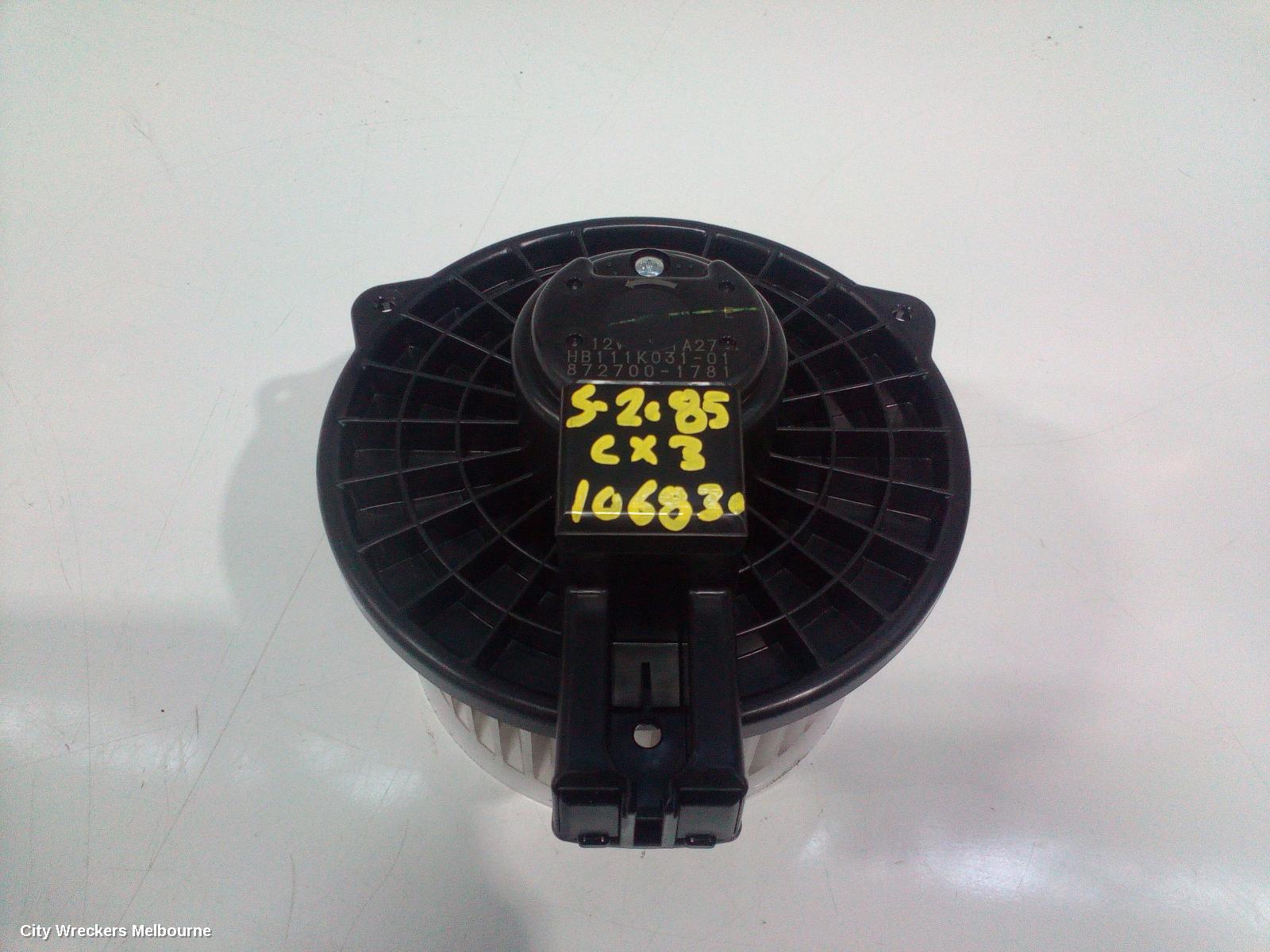 MAZDA CX3 HEATER FAN MOTOR, DK, 03/2015 ONWARDS - Image 2