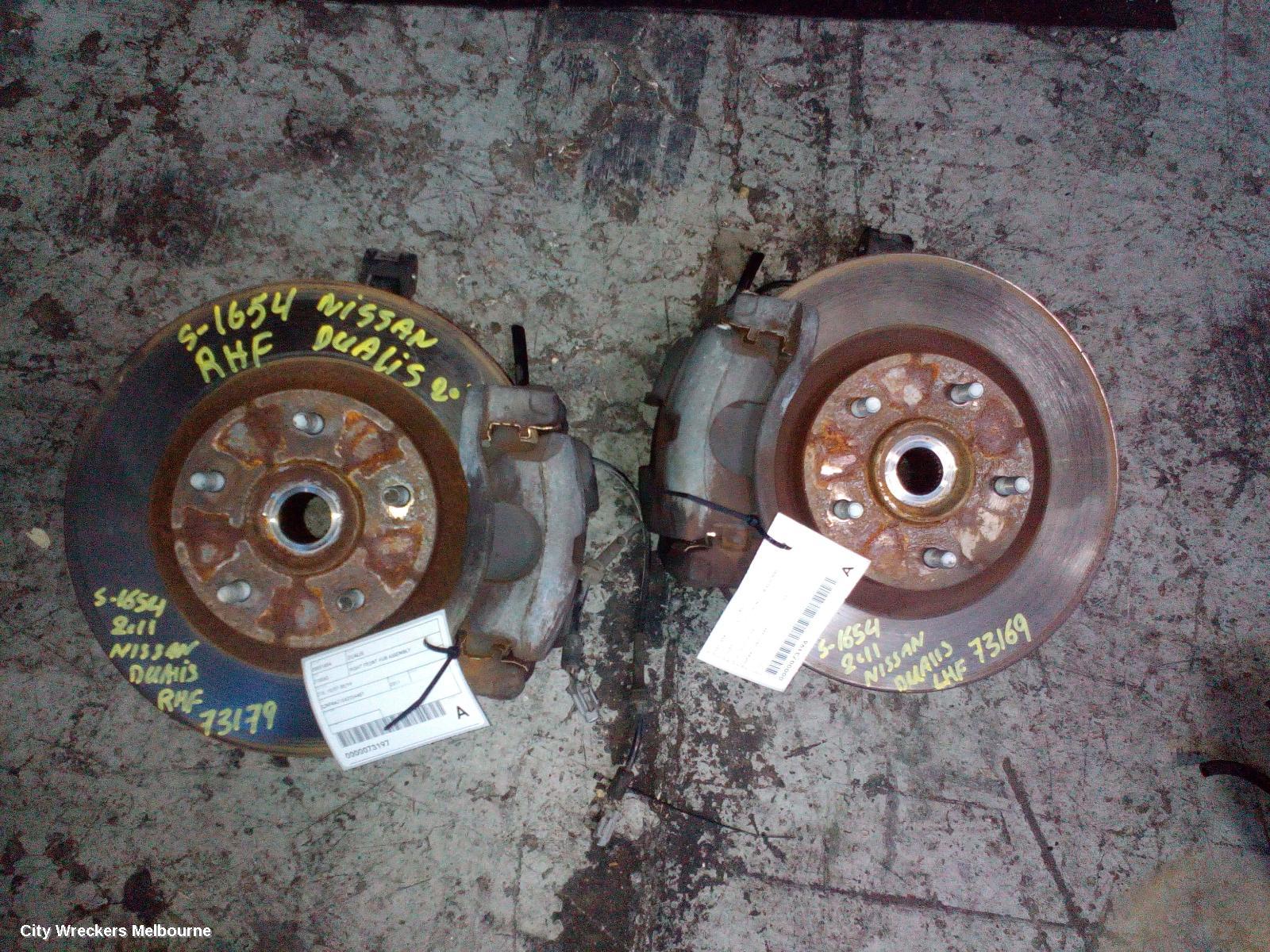NISSAN DUALIS RIGHT FRONT HUB ASSEMBLY, J10, 10/2007 - 05/2014 - Image 2