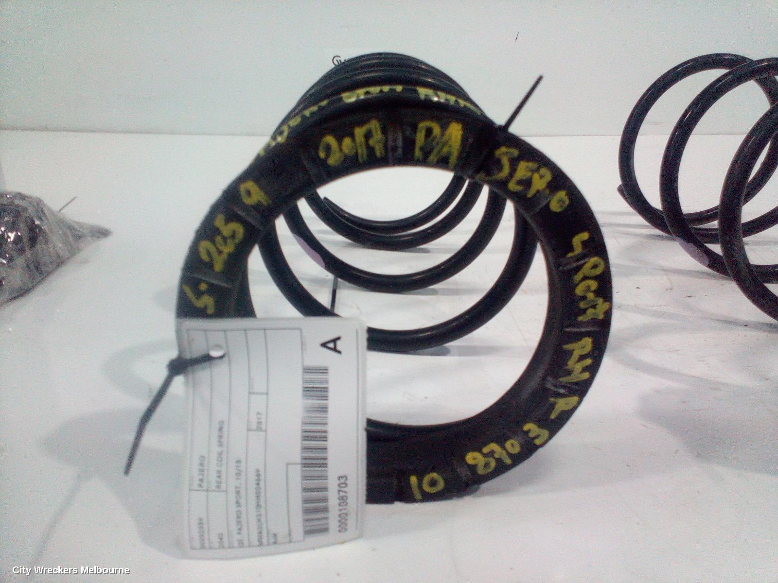 MITSUBISHI PAJERO REAR COIL SPRING, QE, PAJERO SPORT, 4WD, LH SIDE, 10/2015 ONWARDS - Image 1