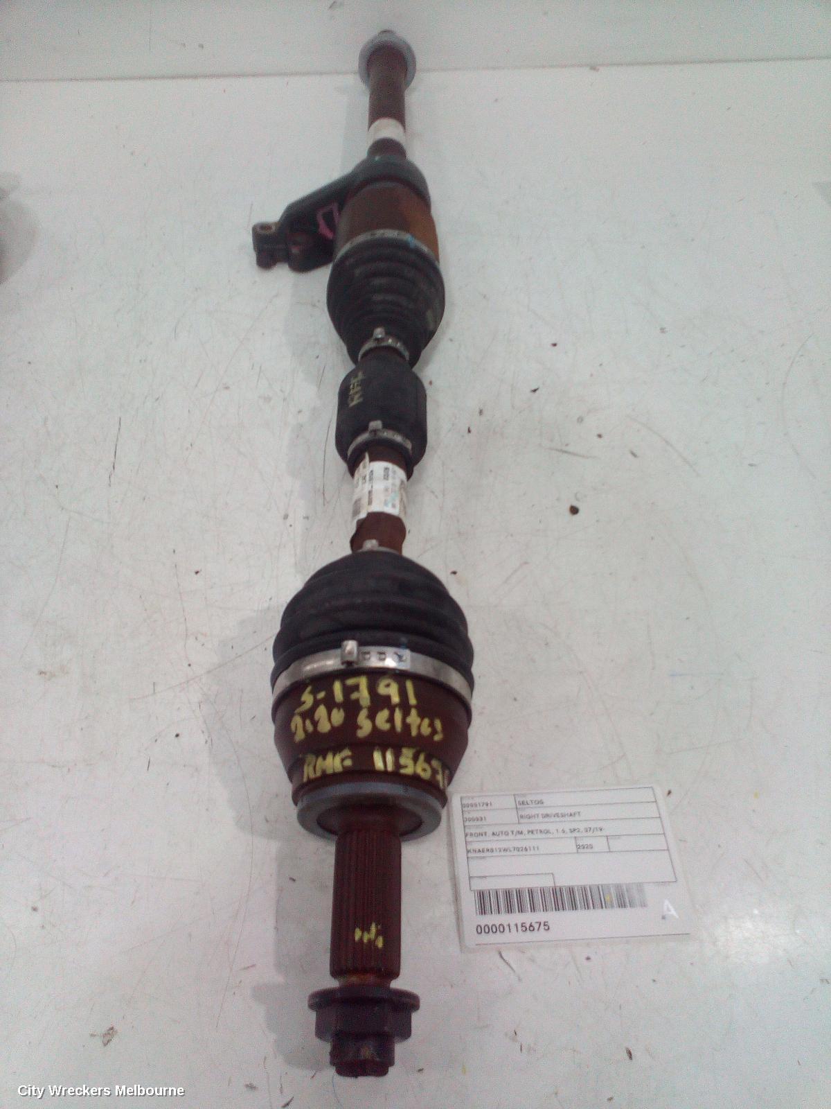 KIA SELTOS RIGHT DRIVESHAFT, FRONT, AUTO T/M, PETROL, 1.6, SP2, 07/2019 ONWARDS - Image 1