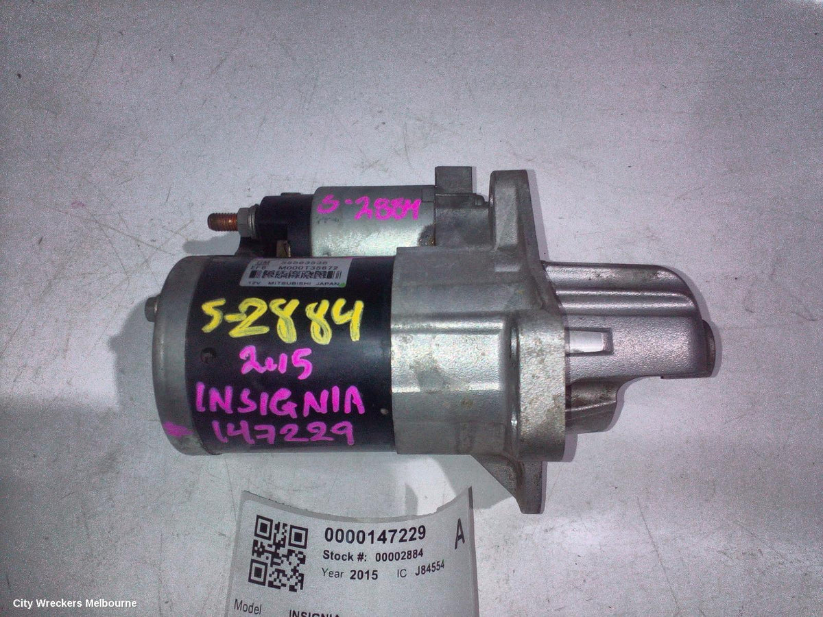 HOLDEN INSIGNIA STARTER, PETROL, 2.8, TURBO, GA, 06/2015 - 01/2017 - Image 1