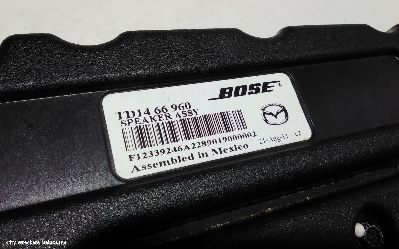 MAZDA CX9 RADIO/CD/DVD/SAT/TV, AMPLIFIER ONLY (ALL BOSE SYSTEM), P/N TD1466960, TB, 12/2007 - 12/2015 - Image 2
