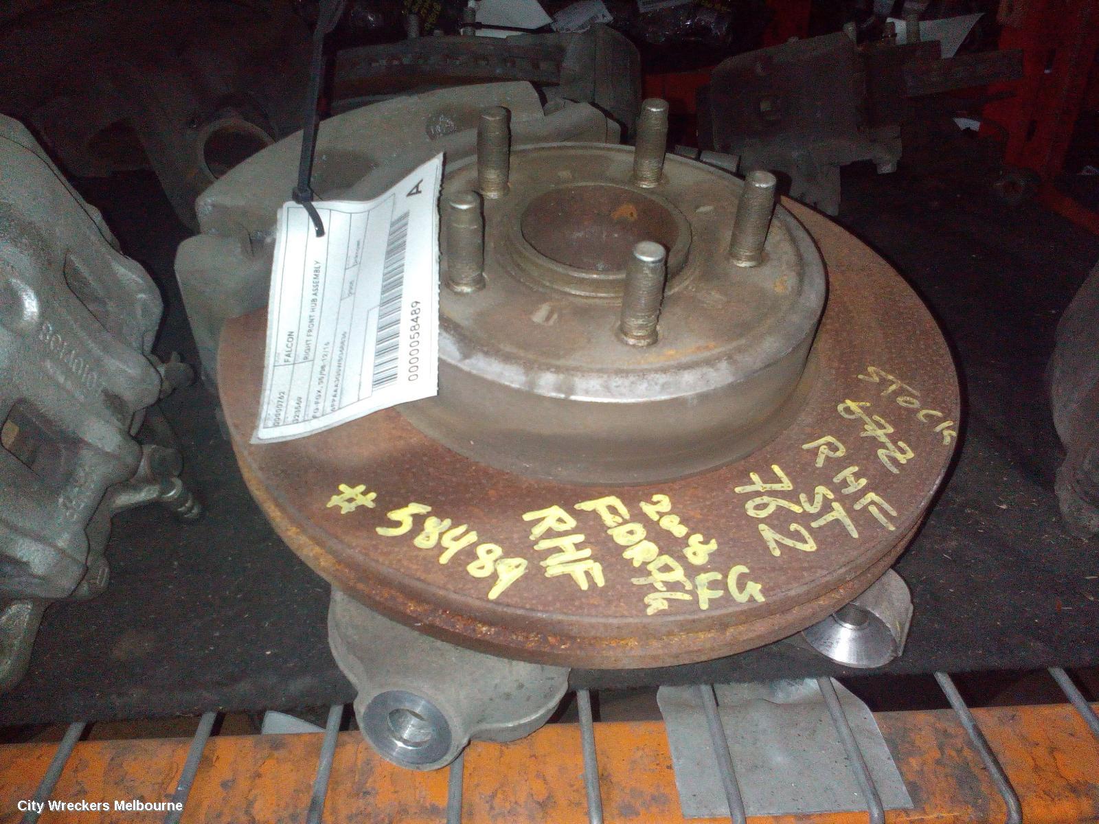 FORD FALCON RIGHT FRONT HUB ASSEMBLY, FG-FGX, 05/2008 - 12/2016 - Image 2