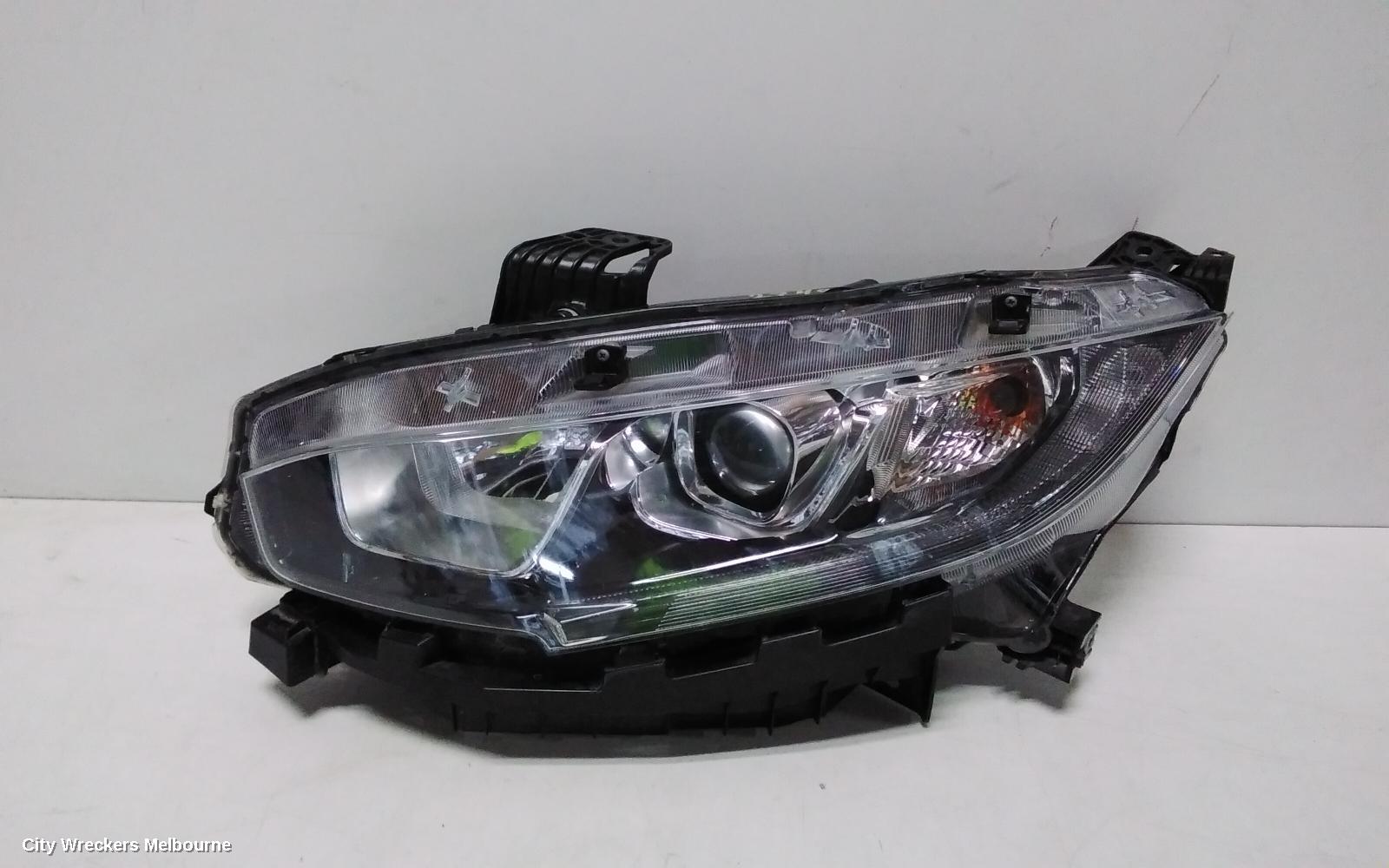 HONDA CIVIC LEFT HEADLAMP, 10TH GEN, HATCH/SEDAN, HALOGEN TYPE, 05/2016 - 08/2021 - Image 2