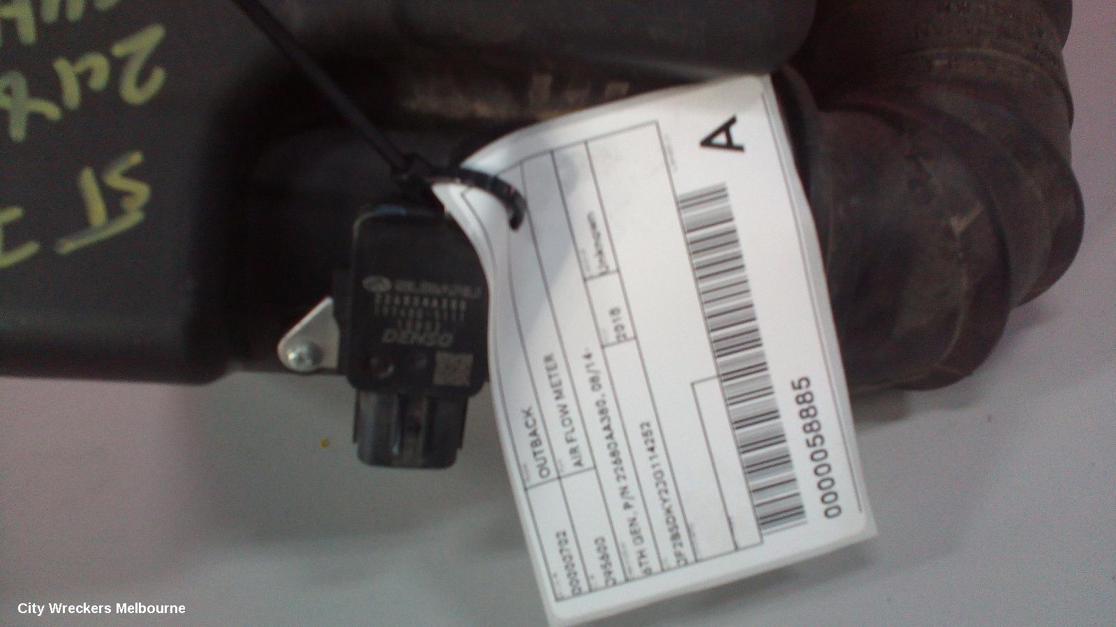 SUBARU OUTBACK AIR FLOW METER, 6TH GEN, P/N 22680AA380, 08/2014 ONWARDS - Image 1