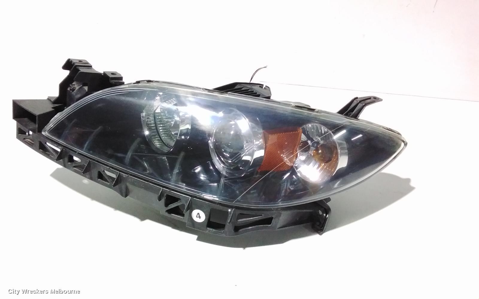 MAZDA 3 LEFT HEADLAMP, BK, SEDAN, NON HID, MANUAL ADJUST TYPE, 10/2003 - 04/2009 - Image 2