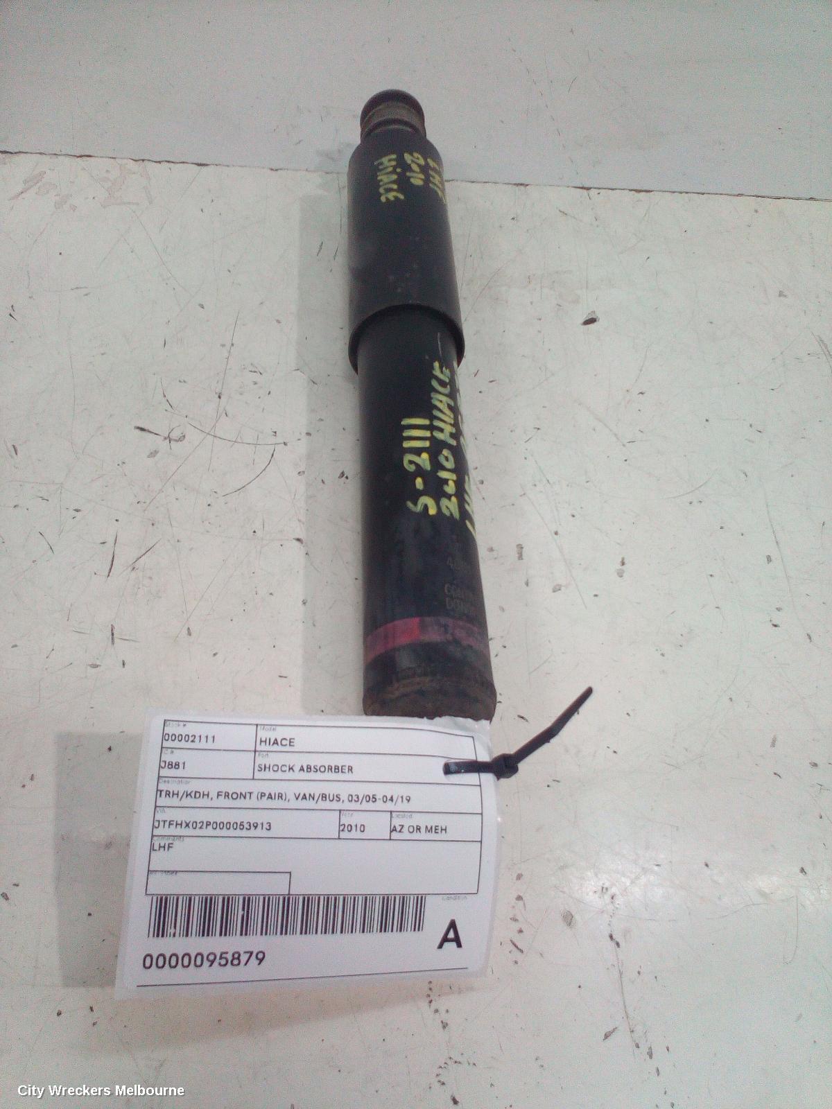 TOYOTA HIACE SHOCK ABSORBER, TRH/KDH, FRONT (PAIR), VAN/BUS, 03/2005 - 04/2019 - Image 3