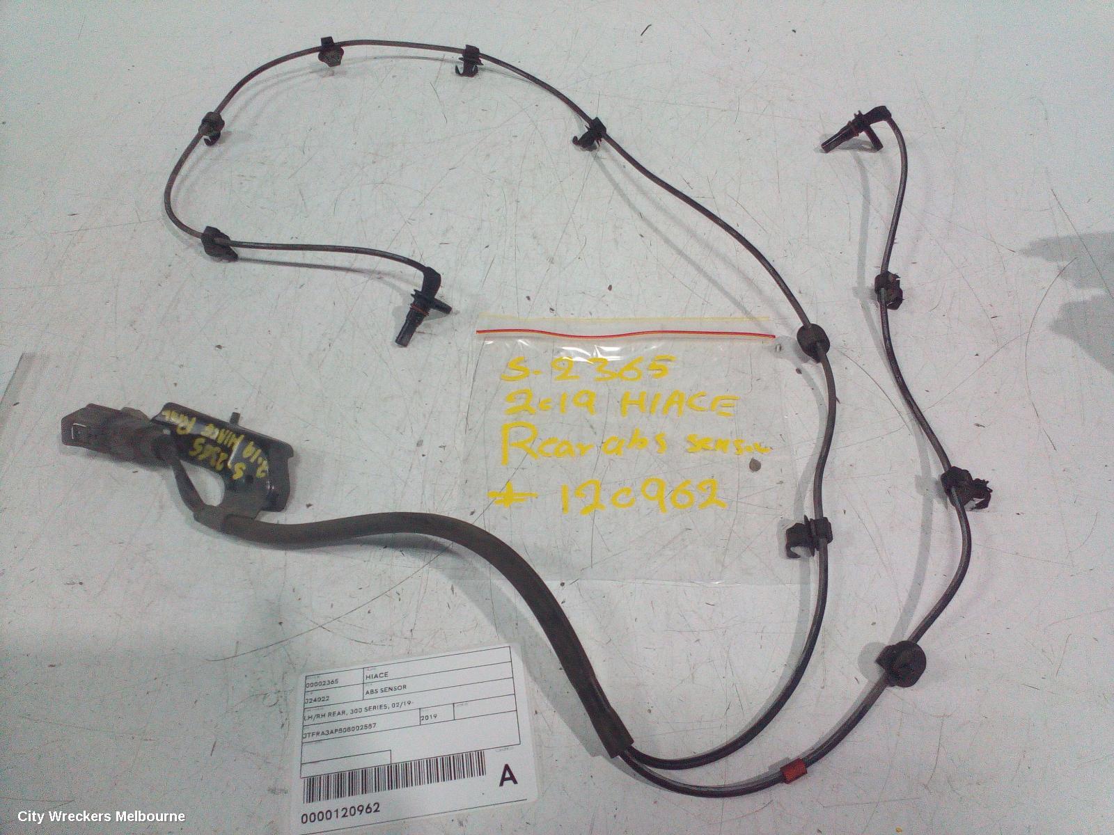 TOYOTA HIACE ABS SENSOR, LH/RH REAR, 300 SERIES, 02/2019 ONWARDS - Image 2