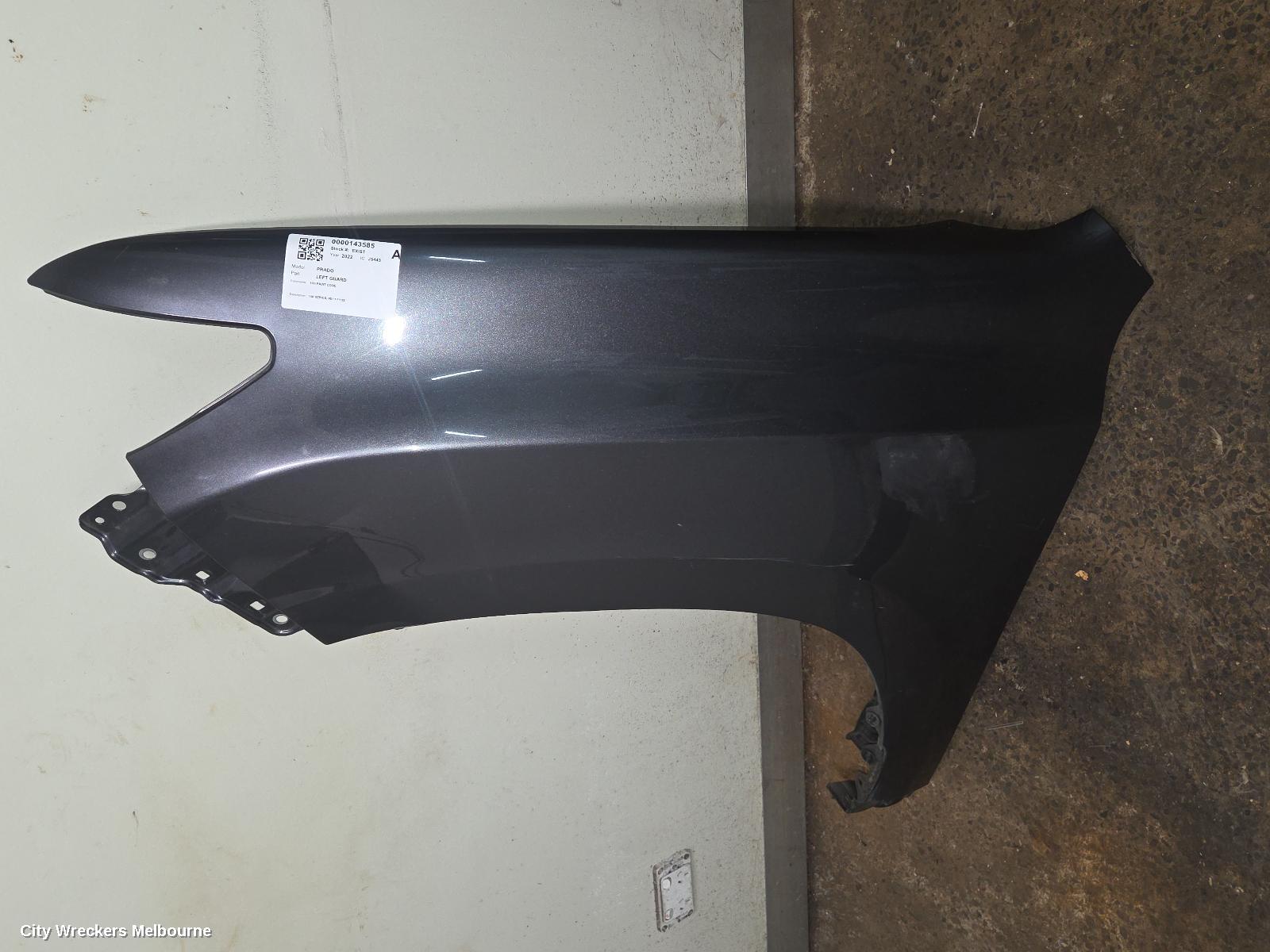 TOYOTA PRADO LEFT GUARD, 150 SERIES, 08/2017 - 11/2023 - Image 2