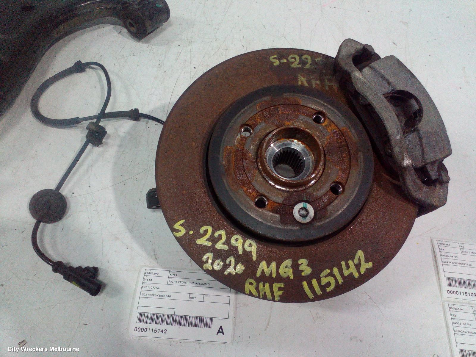MG MG3 RIGHT FRONT HUB ASSEMBLY, SZP1, 07/2016 - 10/2024 - Image 2