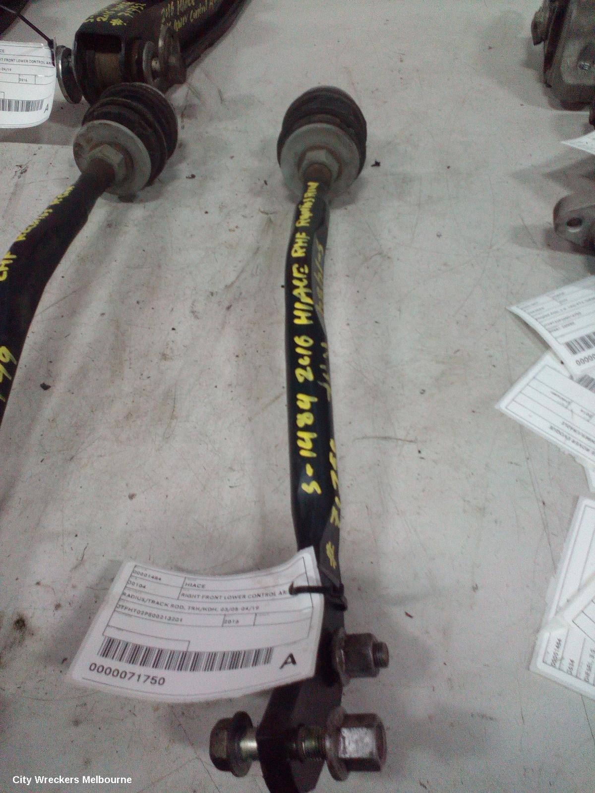 TOYOTA HIACE RIGHT FRONT LOWER CONTROL ARM, RADIUS/TRACK ROD, TRH/KDH, 03/2005 - 04/2019 - Image 1