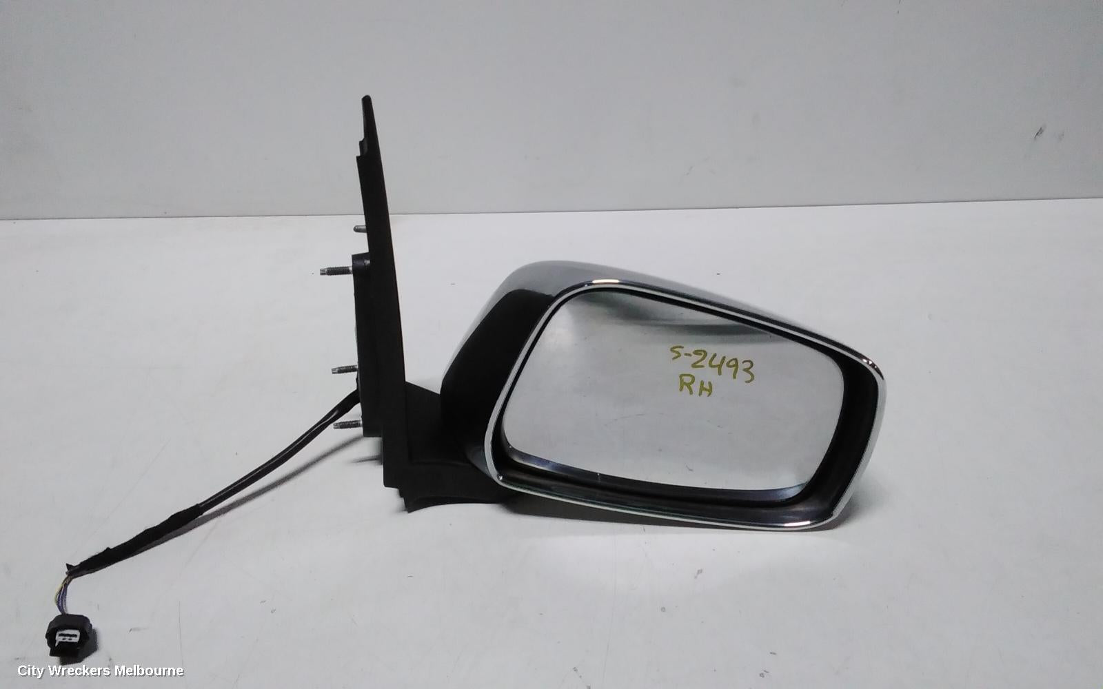 NISSAN NAVARA RIGHT DOOR MIRROR, D40, POWER, CHROME, NON INDICATOR TYPE, MANUAL FOLD, 09/2005 - 08/2015 - Image 2