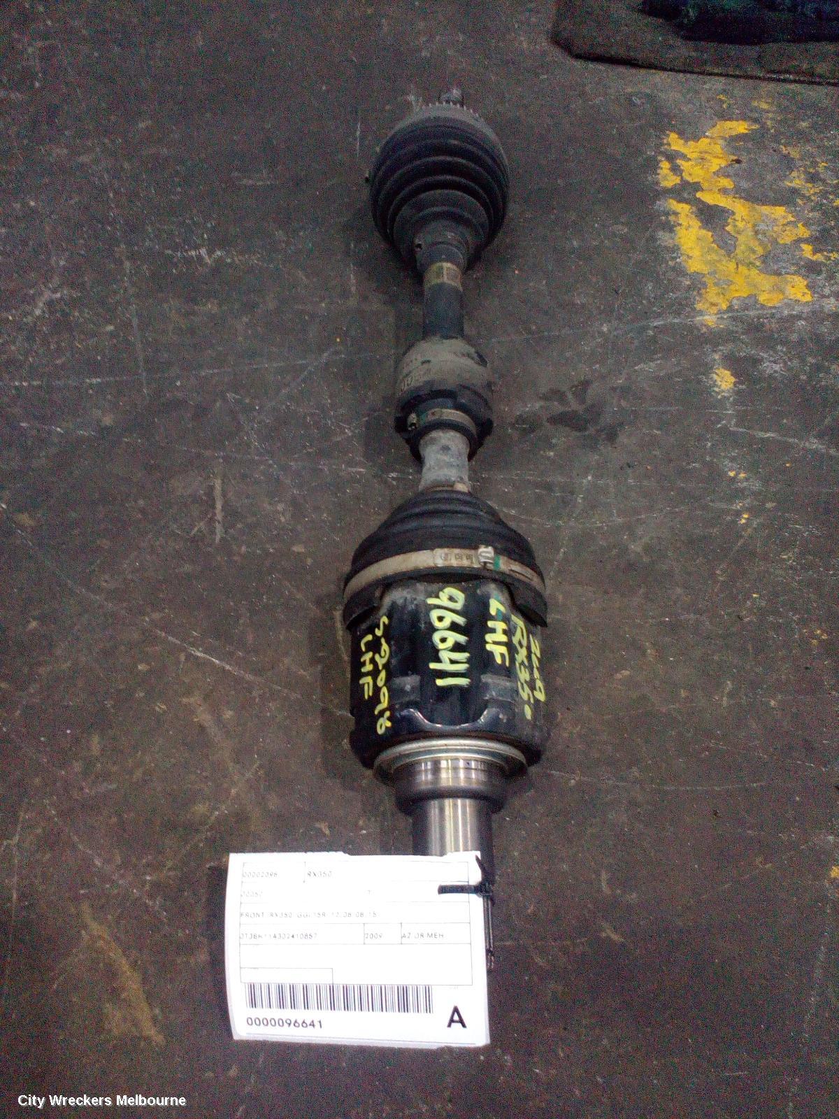 LEXUS RX SERIES LEFT DRIVESHAFT, FRONT, RX350, GGL15R, 12/2008 - 08/2015 - Image 1