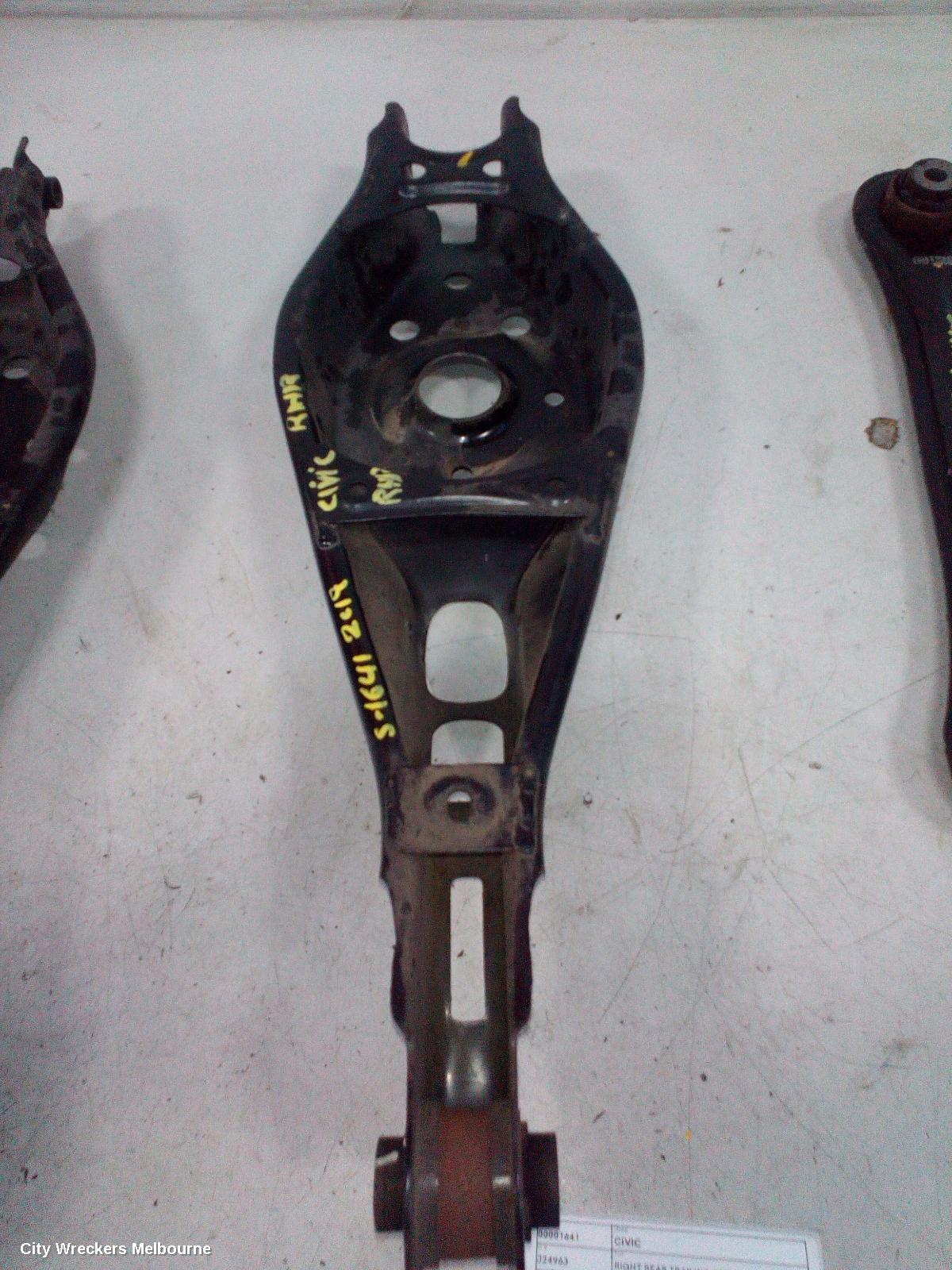 HONDA CIVIC RIGHT REAR TRAILING ARM, LOWER CONTROL ARM-REAR, 10TH GEN, 05/2016 ONWARDS - Image 3