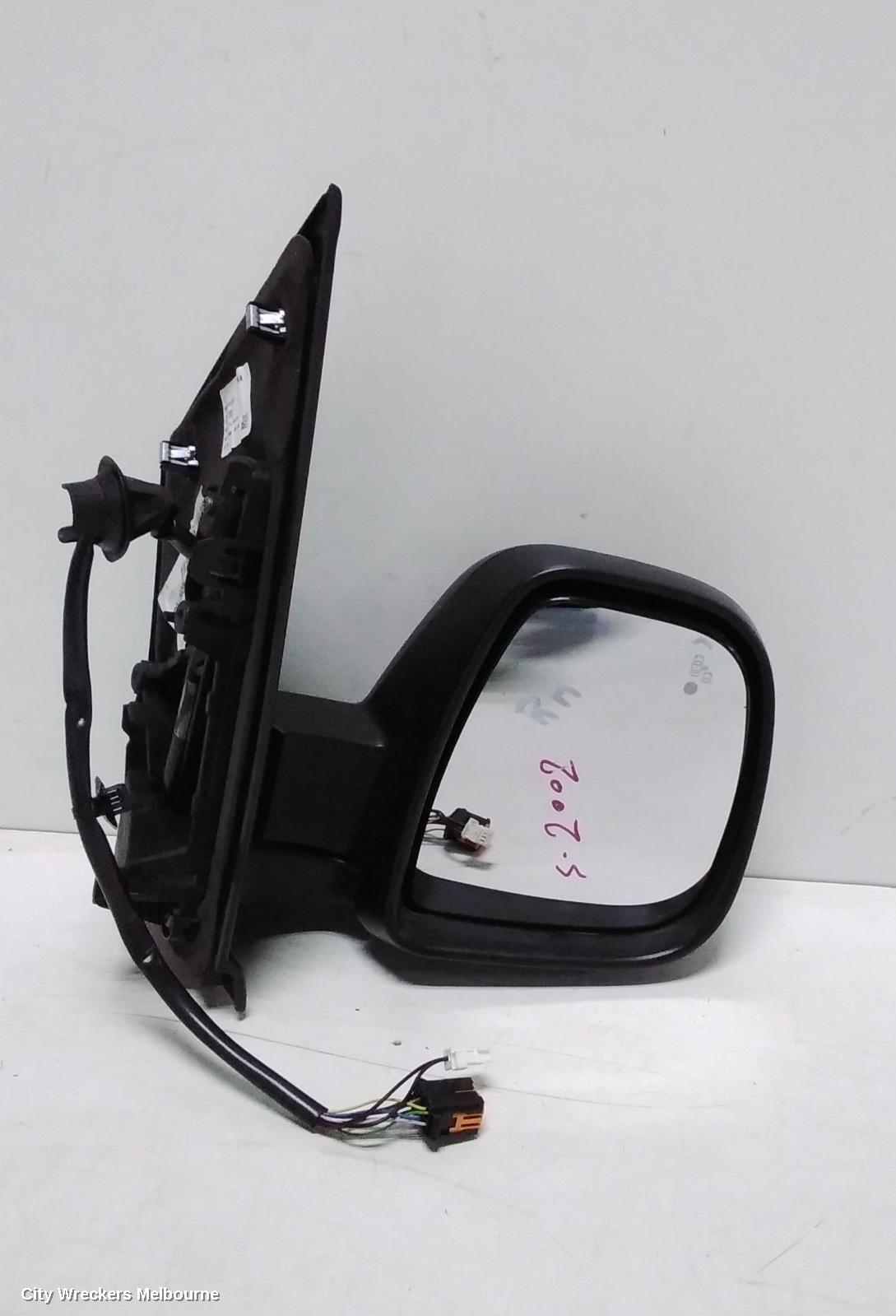 PEUGEOT EXPERT RIGHT DOOR MIRROR, K0, MANUAL FOLD, MATTE BLACK, NON BLIND SPOT TYPE, 04/2018 ONWARDS - Image 1