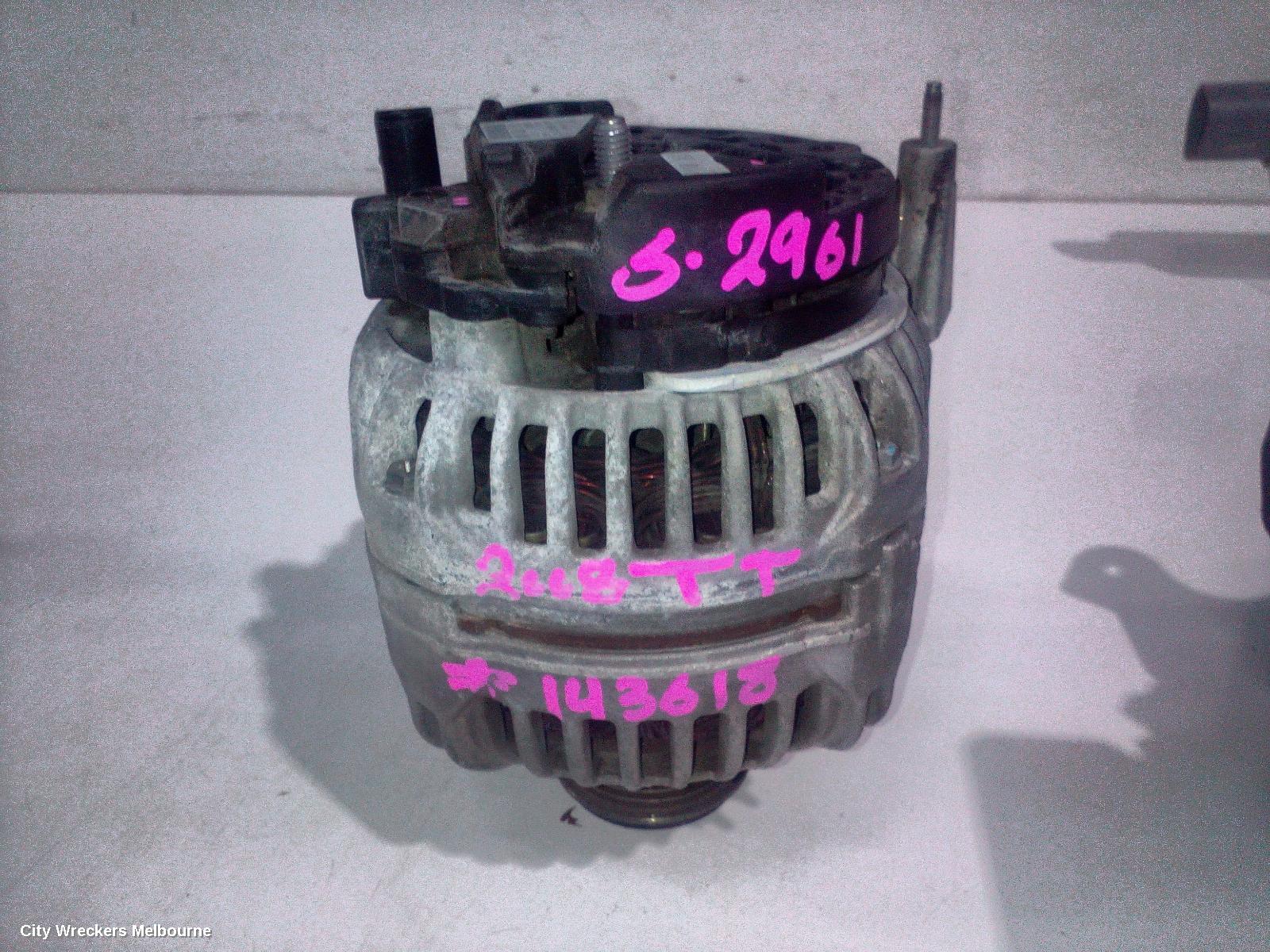 AUDI TT ALTERNATOR, PETROL, 2.0, BOSCH, 8J, 09/2006 - 12/2014 - Image 1