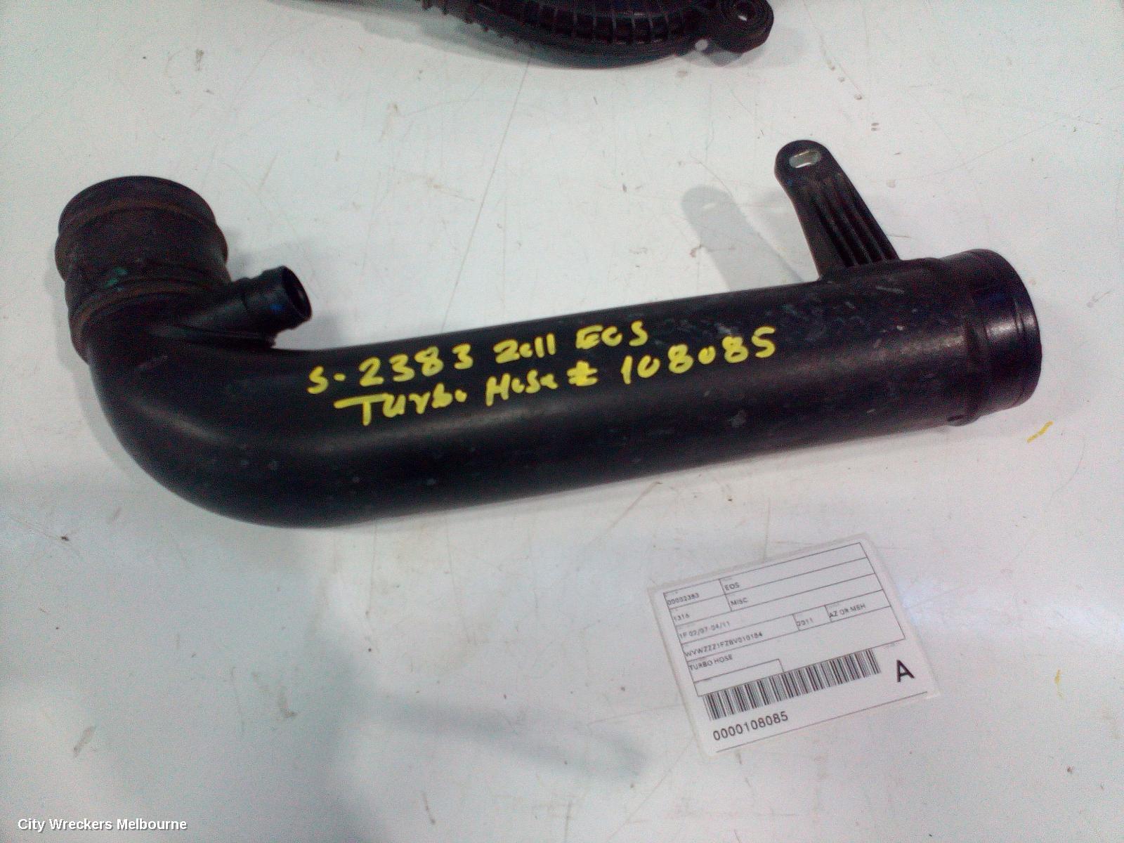 VOLKSWAGEN EOS, 1F 02/2007 - 04/2011, TURBO HOSE: 108085 - Image 1