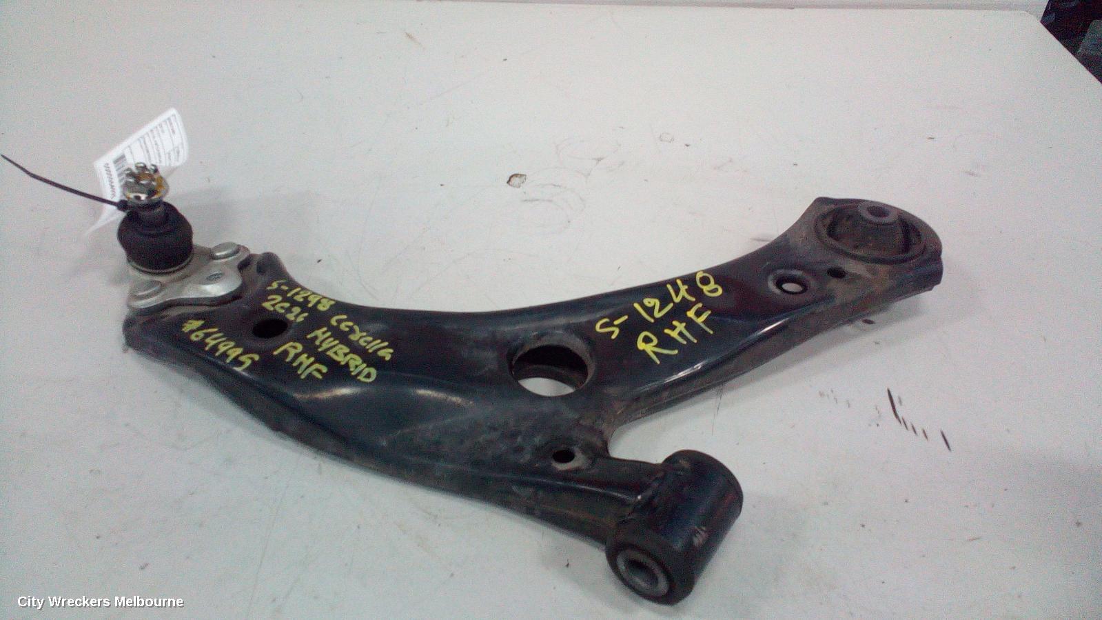 TOYOTA COROLLA RIGHT FRONT LOWER CONTROL ARM, E210, HATCH/SEDAN, 07/2018 ONWARDS - Image 1