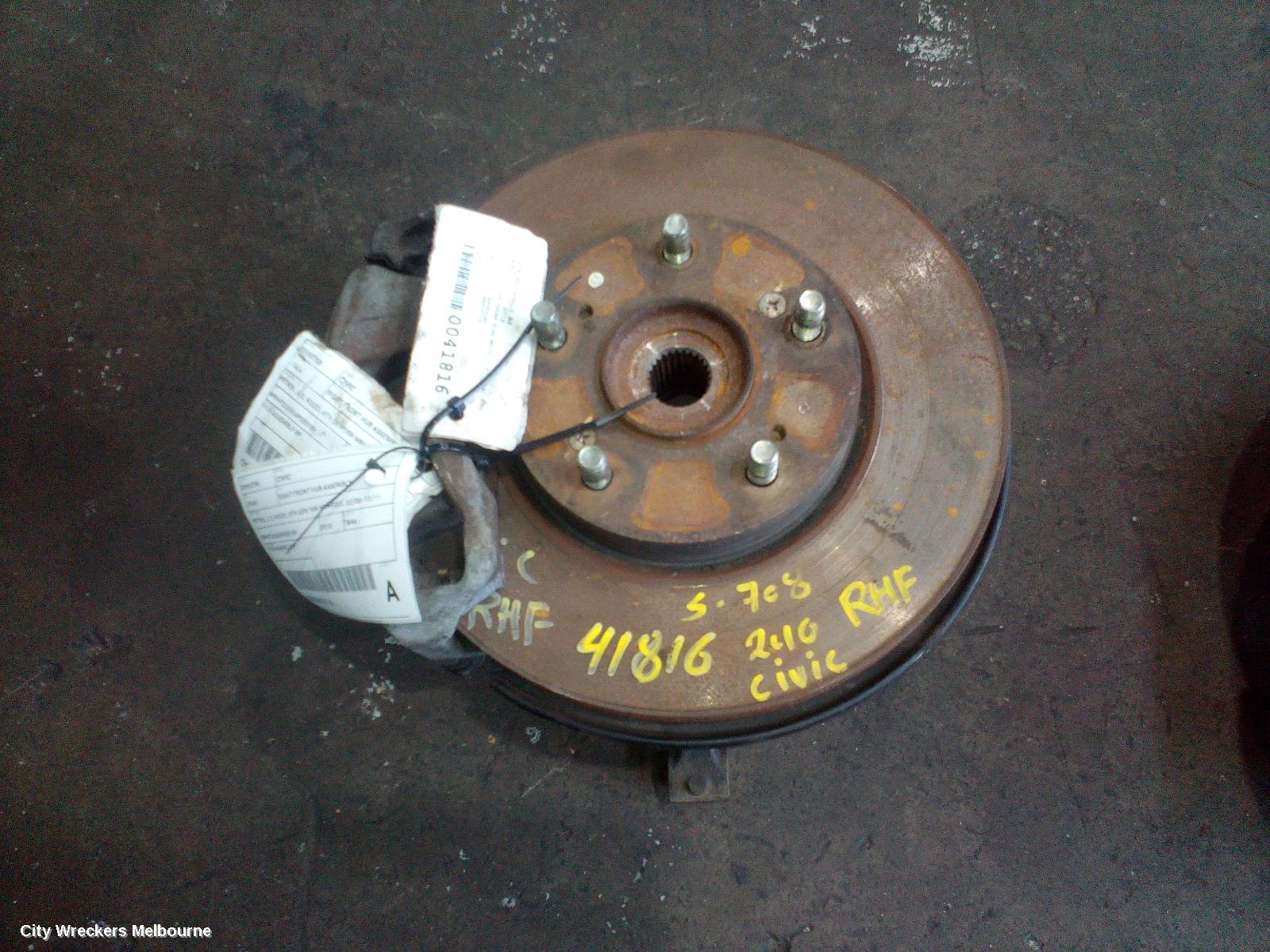 HONDA CIVIC RIGHT FRONT HUB ASSEMBLY, PETROL, 2.0, K20Z2, 8TH GEN (VIN MRHFD2), 02/2006 - 12/2011 - Image 2