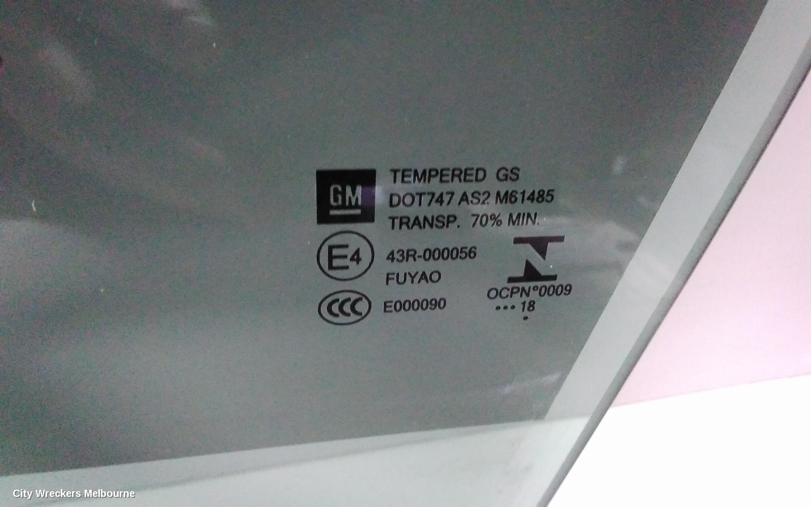 HOLDEN COMMODORE LEFT FRONT DOOR WINDOW, ZB, 10/2017 - 12/2020 - Image 2