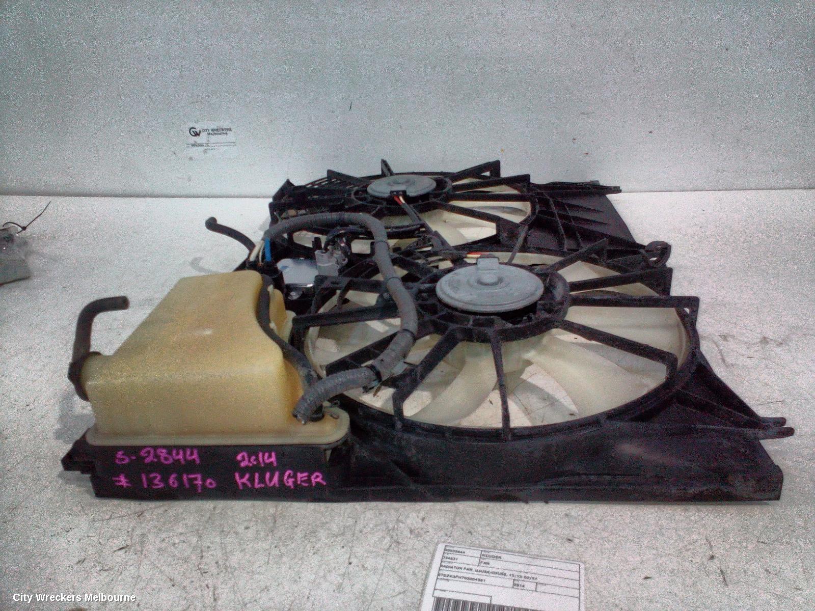 TOYOTA KLUGER FAN, RADIATOR FAN, GSU50/GSU55, 12/2013 - 02/2021 - Image 1