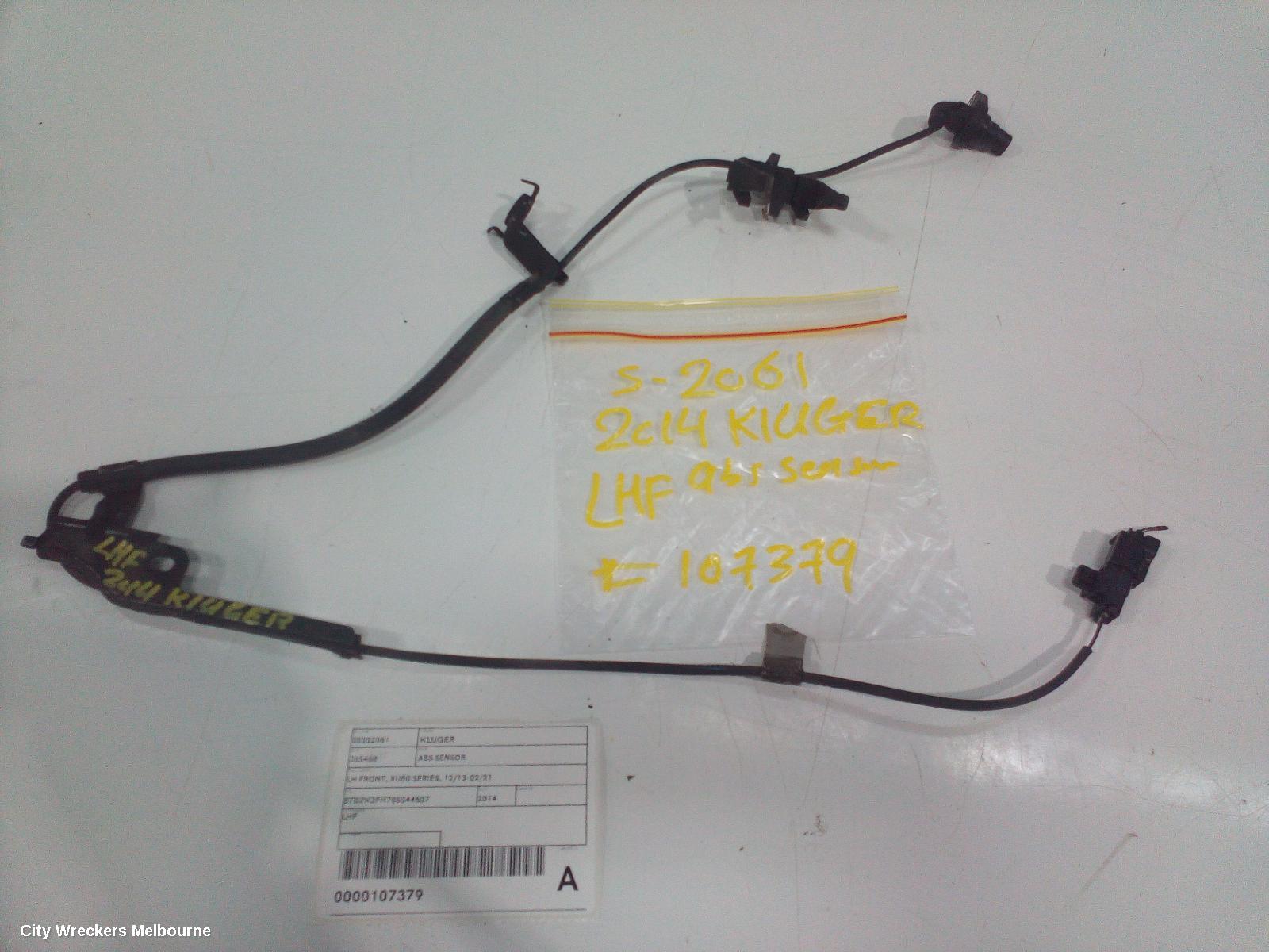 TOYOTA KLUGER ABS SENSOR, LH FRONT, XU50 SERIES, 12/2013 - 02/2021 - Image 3
