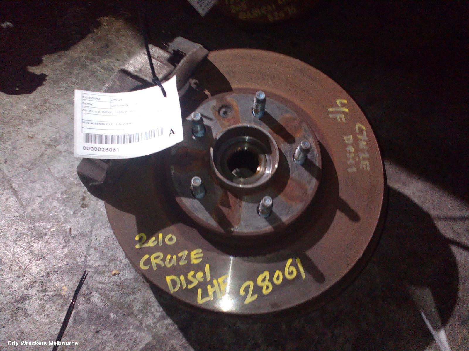 HOLDEN CRUZE LEFT FRONT HUB ASSEMBLY, JG-JH, 2.0, DIESEL, 115PCD, 03/2009 - 01/2017 - Image 1