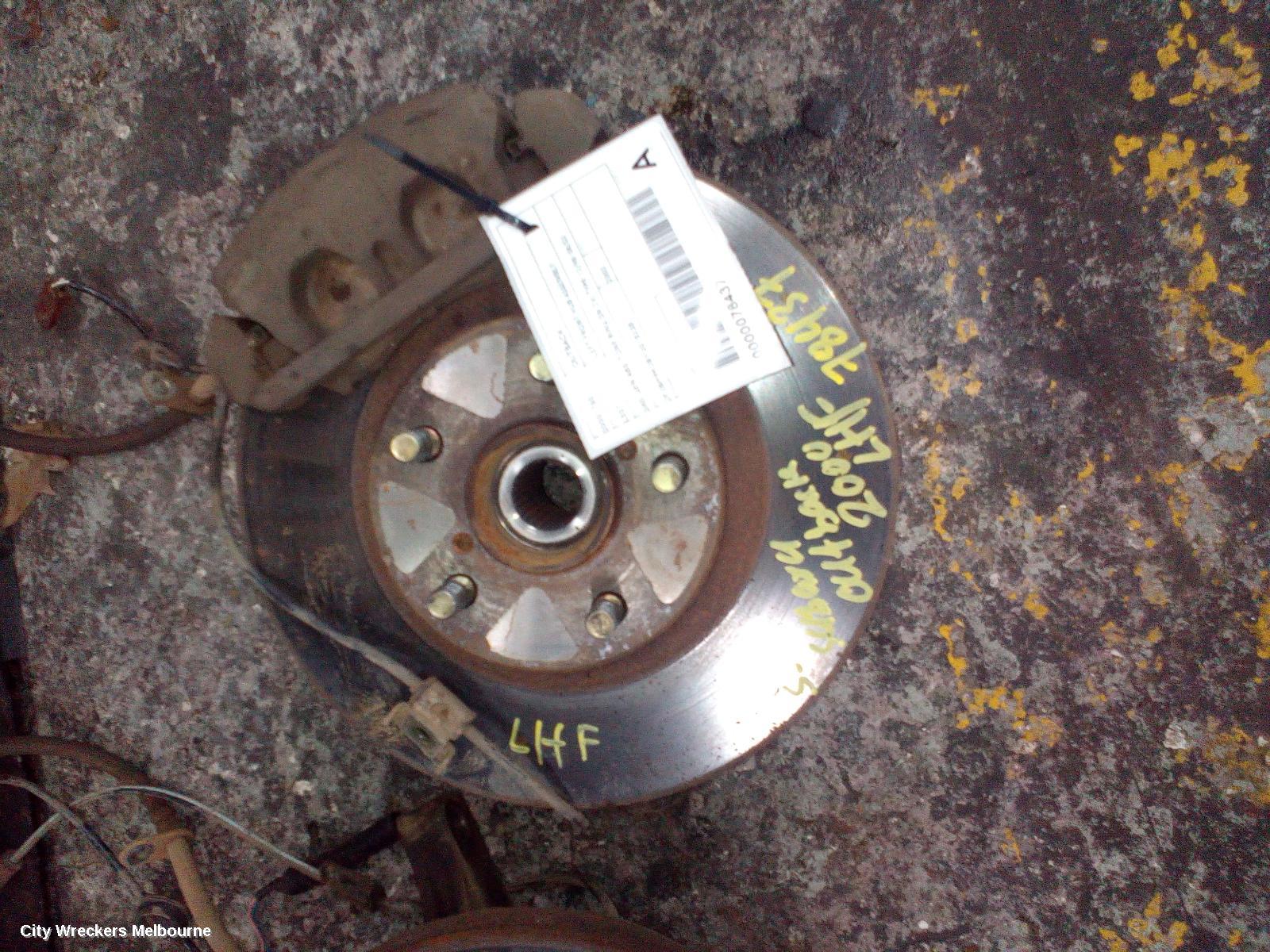 SUBARU OUTBACK LEFT FRONT HUB ASSEMBLY, 3RD GEN ABS (TONE RING ON CV) TYPE 12/1998 - 08/2003 - Image 1