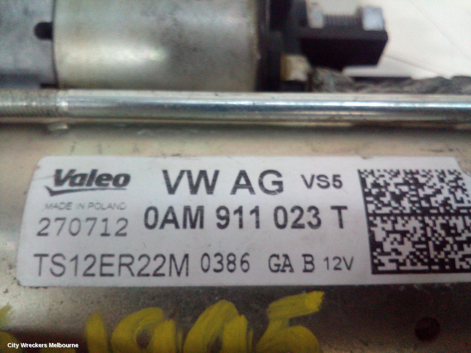 VOLKSWAGEN JETTA STARTER, PETROL, 1.4, CAVD/CTHD CODE, AUTO T/M, VALEO, 1B, 02/2011 - 12/2017 - Image 1