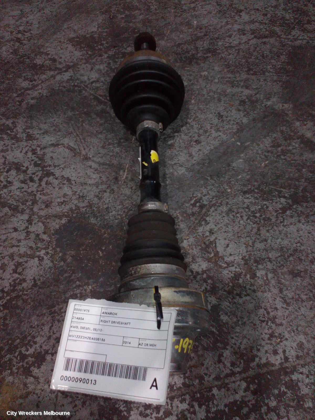 VOLKSWAGEN AMAROK RIGHT DRIVESHAFT, AWD, FRONT, MANUAL, DIESEL, 2.0, TWIN TURBO, 2H, 10/2010 - 09/2022 - Image 2